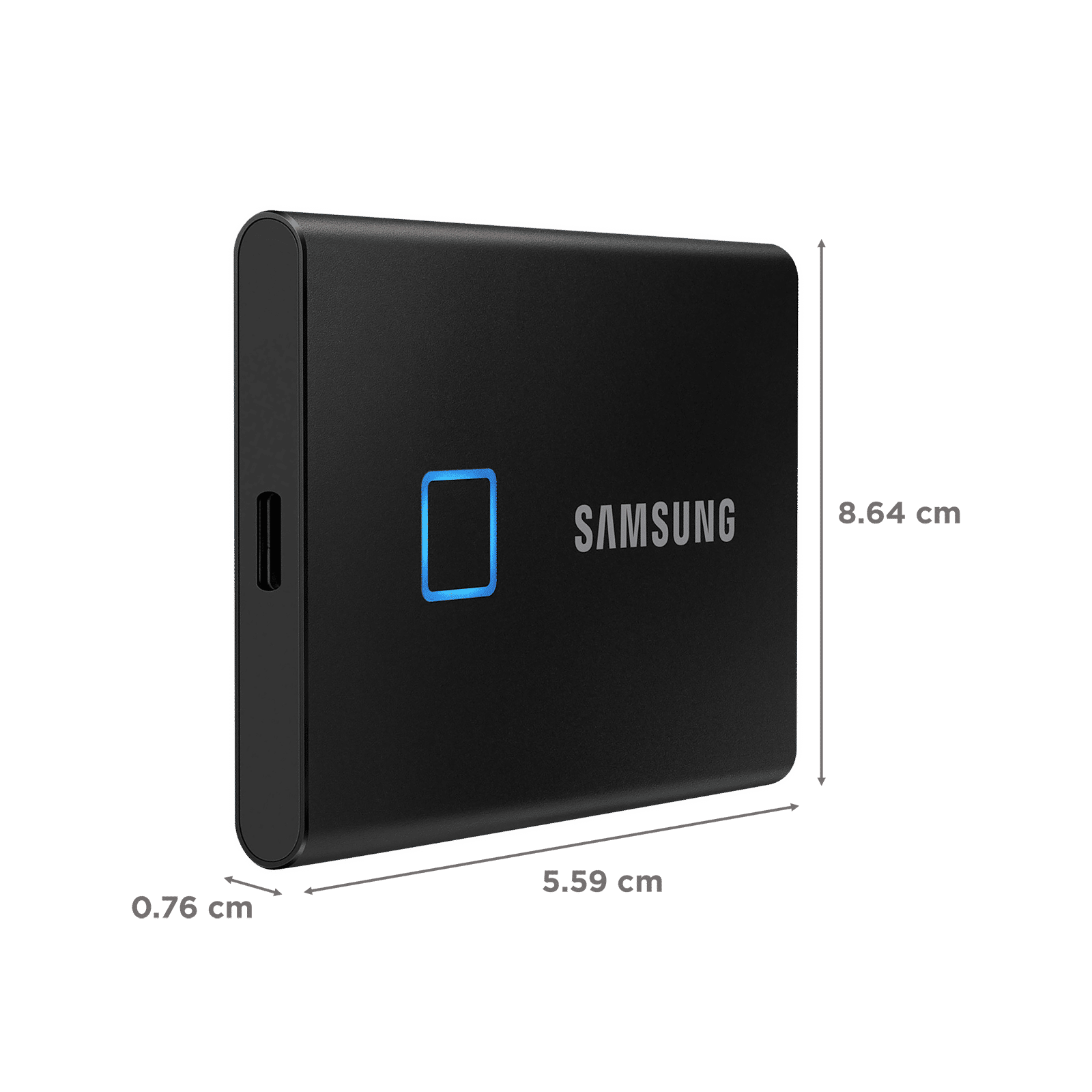 SAMSUNG T7 Touch 1 TB USB 3.2 Solid State Drive (Fingerprint Security, MU-PC1T0K/WW, Black) SAMSUNG T7 Touch 1 TB USB 3.2 Solid State Drive (Fingerprint Security, MU-PC1T0K/WW, Black)_2
