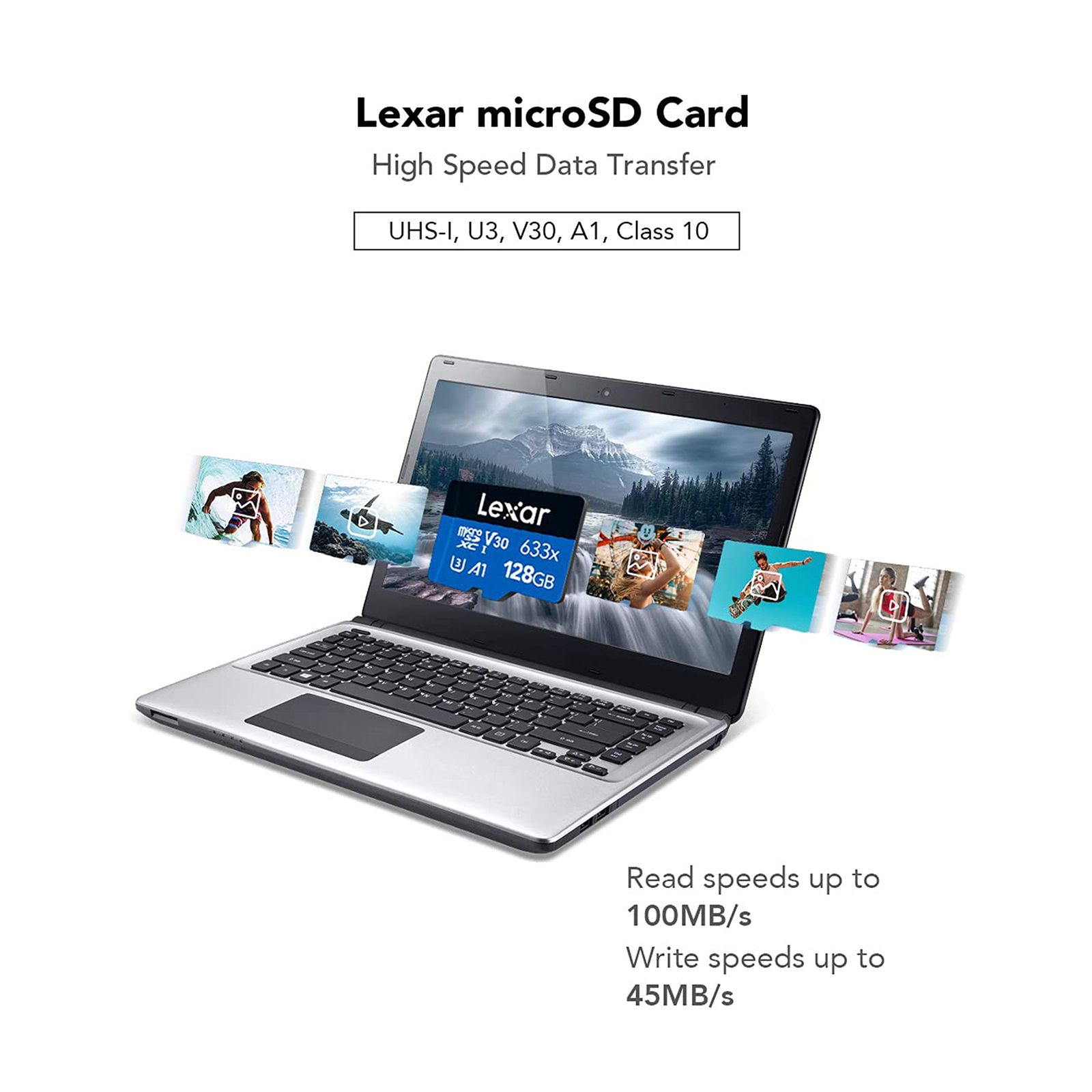 Lexar 633x BLUE Series MicroSDXC 128GB Class 10 100MB/s Memory Card Lexar 633x BLUE Series MicroSDXC 128GB Class 10 100MB/s Memory Card_12