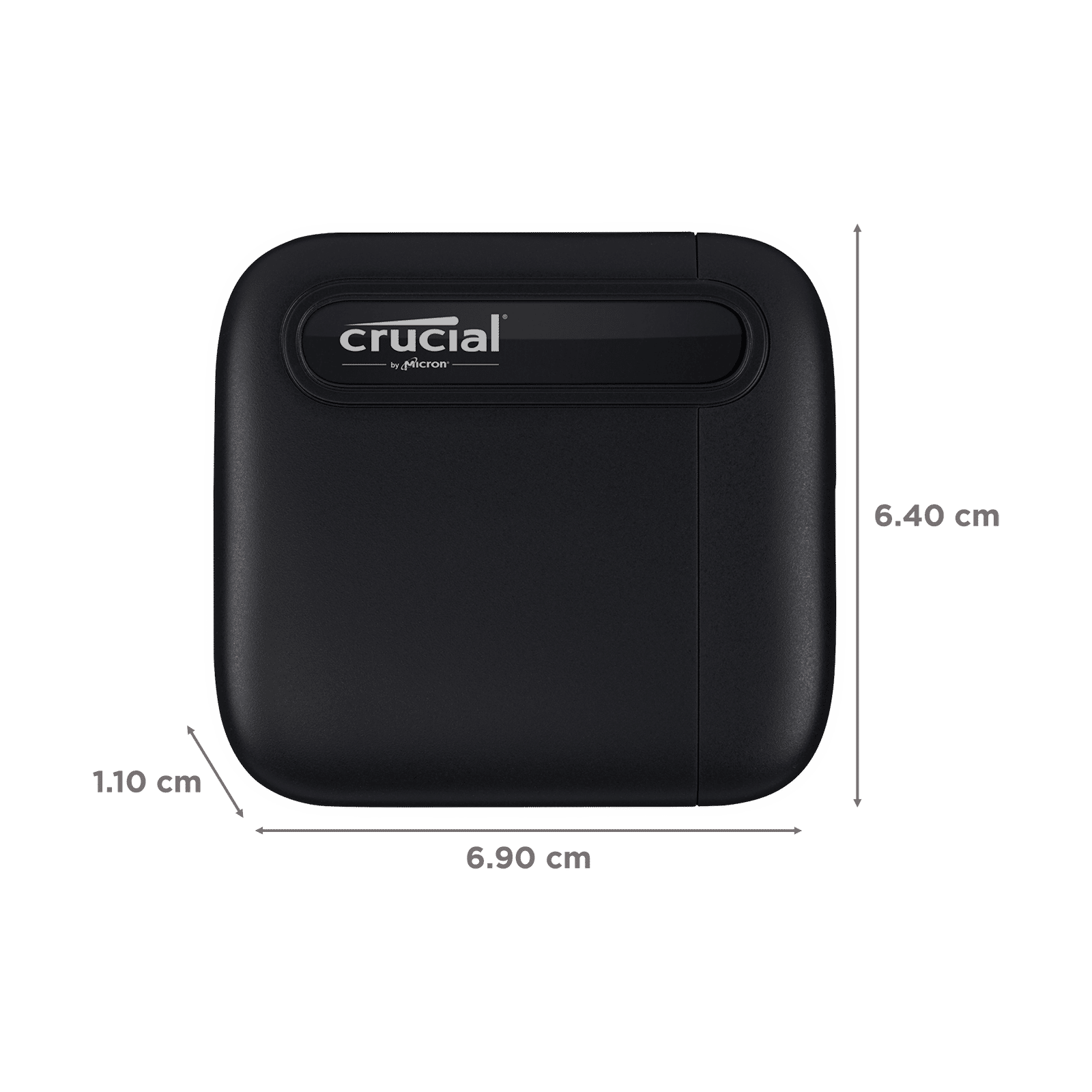 Crucial X6 2TB USB 3.2 (Type-C) Solid State Drive (Shock & Vibration Proof, CT2000X6SSD9, Black) Crucial X6 2TB USB 3.2 (Type-C) Solid State Drive (Shock & Vibration Proof, CT2000X6SSD9, Black)_2