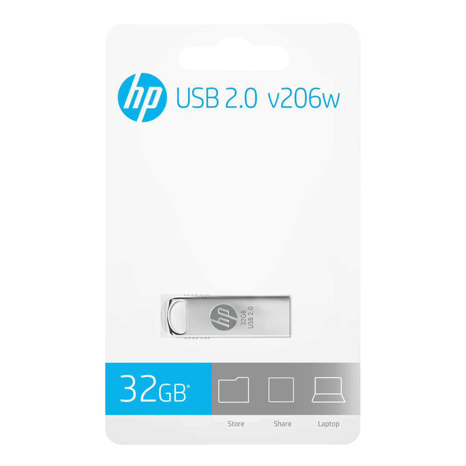 HP v206w 32GB USB 2.0 Flash Drive (MM-USB032GB-46P, Silver) HP v206w 32GB USB 2.0 Flash Drive (MM-USB032GB-46P, Silver)_7