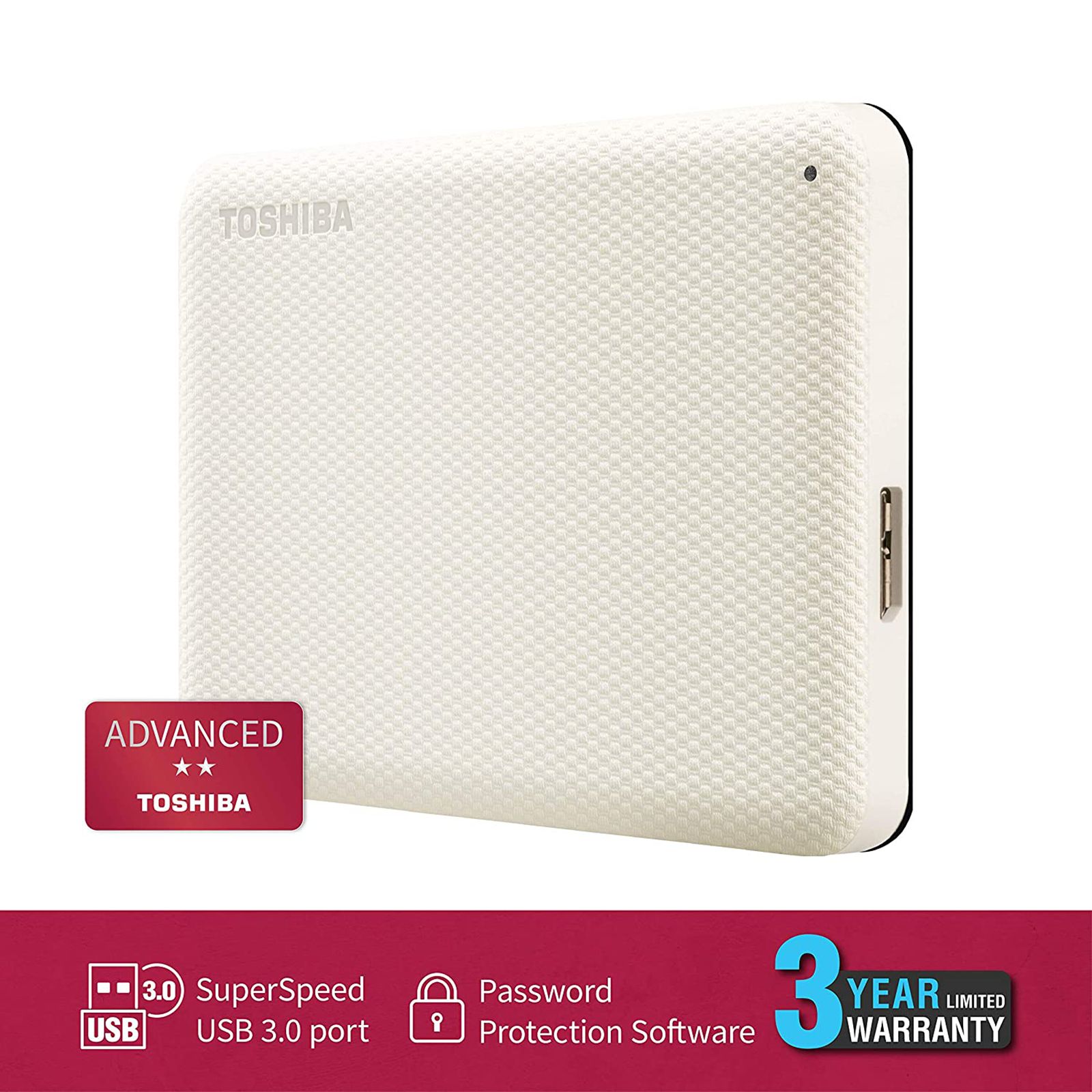 TOSHIBA Canvio Advance 1TB USB 3.0/USB 2.0 Hard Disk Drive (Auto-Backup Software, HDTCA10AW3AA, Light Beige)_8