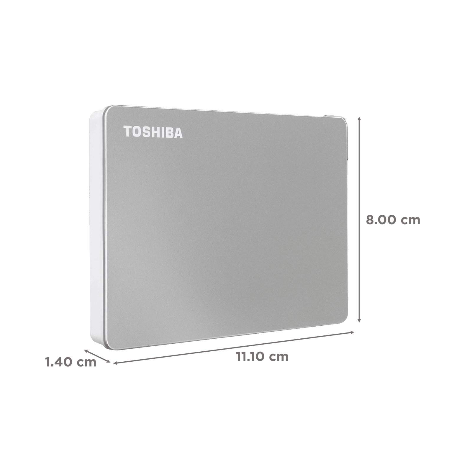 TOSHIBA Canvio Flex 1TB USB-C (3.0) Portable Hard Disk Drive (Cross-Device Compatibility, Silver)_2
