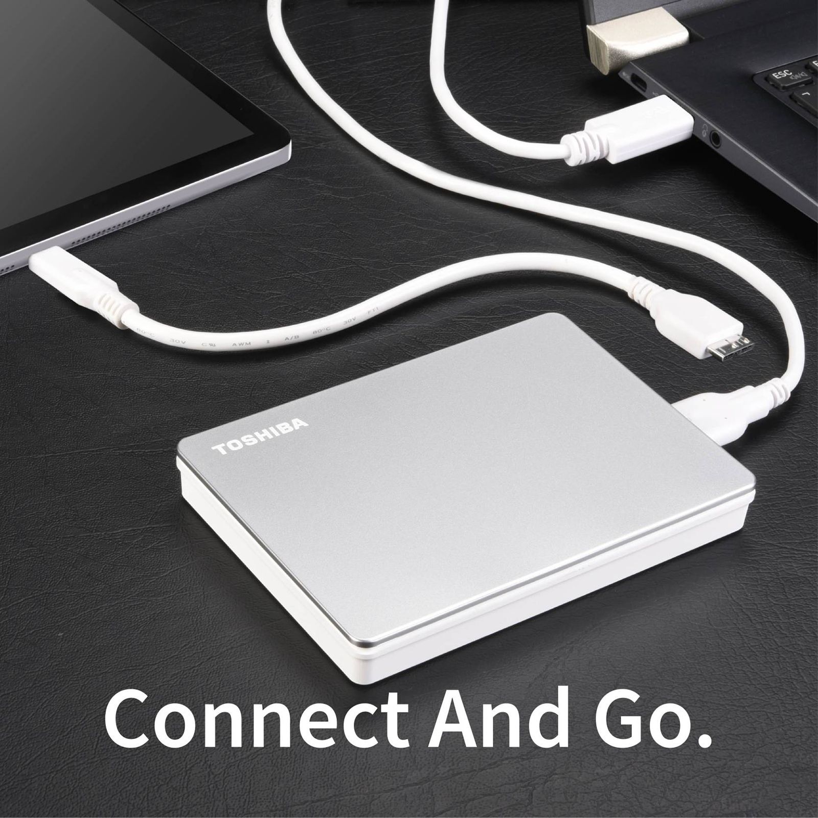 TOSHIBA Canvio Flex 2TB USB-C (3.0) Portable Hard Disk Drive (Cross-Device Compatibility, Silver) TOSHIBA Canvio Flex 2TB USB-C (3.0) Portable Hard Disk Drive (Cross-Device Compatibility, Silver)_13