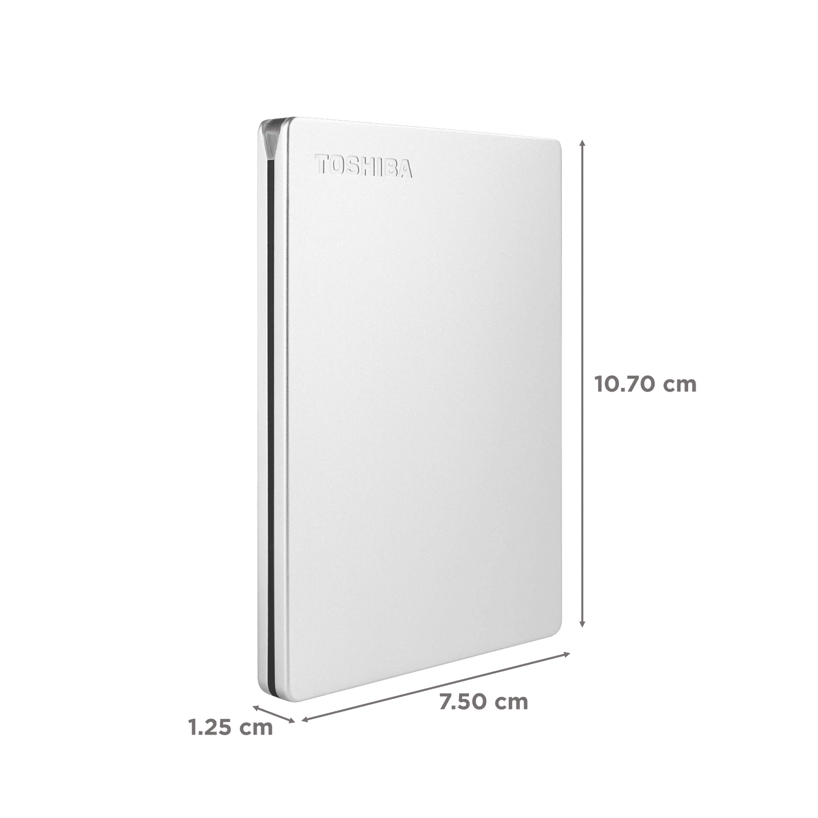 TOSHIBA Canvio Slim 2TB USB (3.0) Portable Hard Disk Drive (Auto-backup Software, Silver Metallic)_2