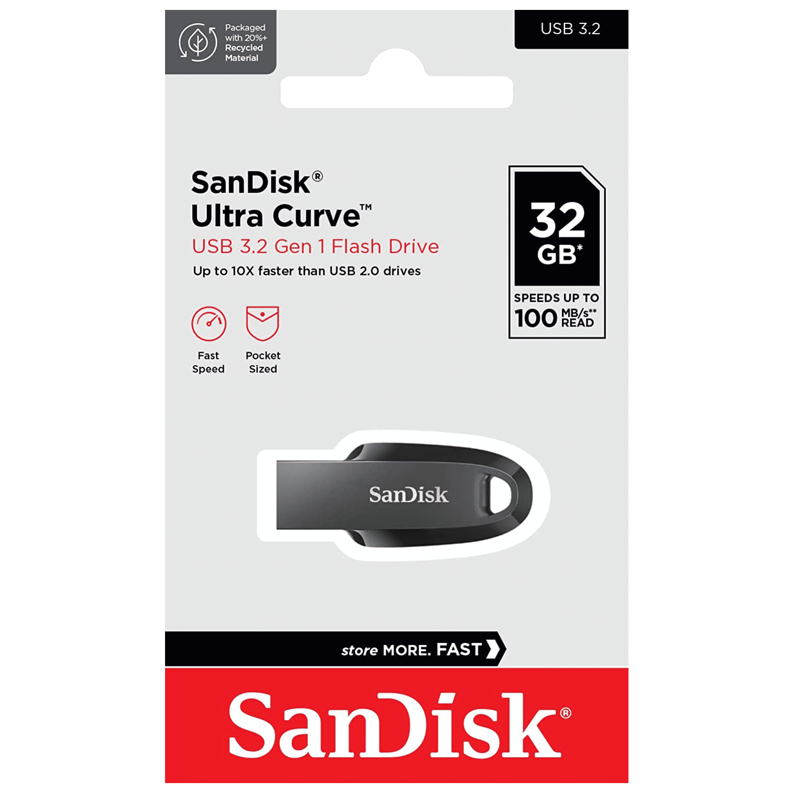 SanDisk Ultra Curve 32GB USB (3.2) Pen Drive (Compact Design, Black )_11