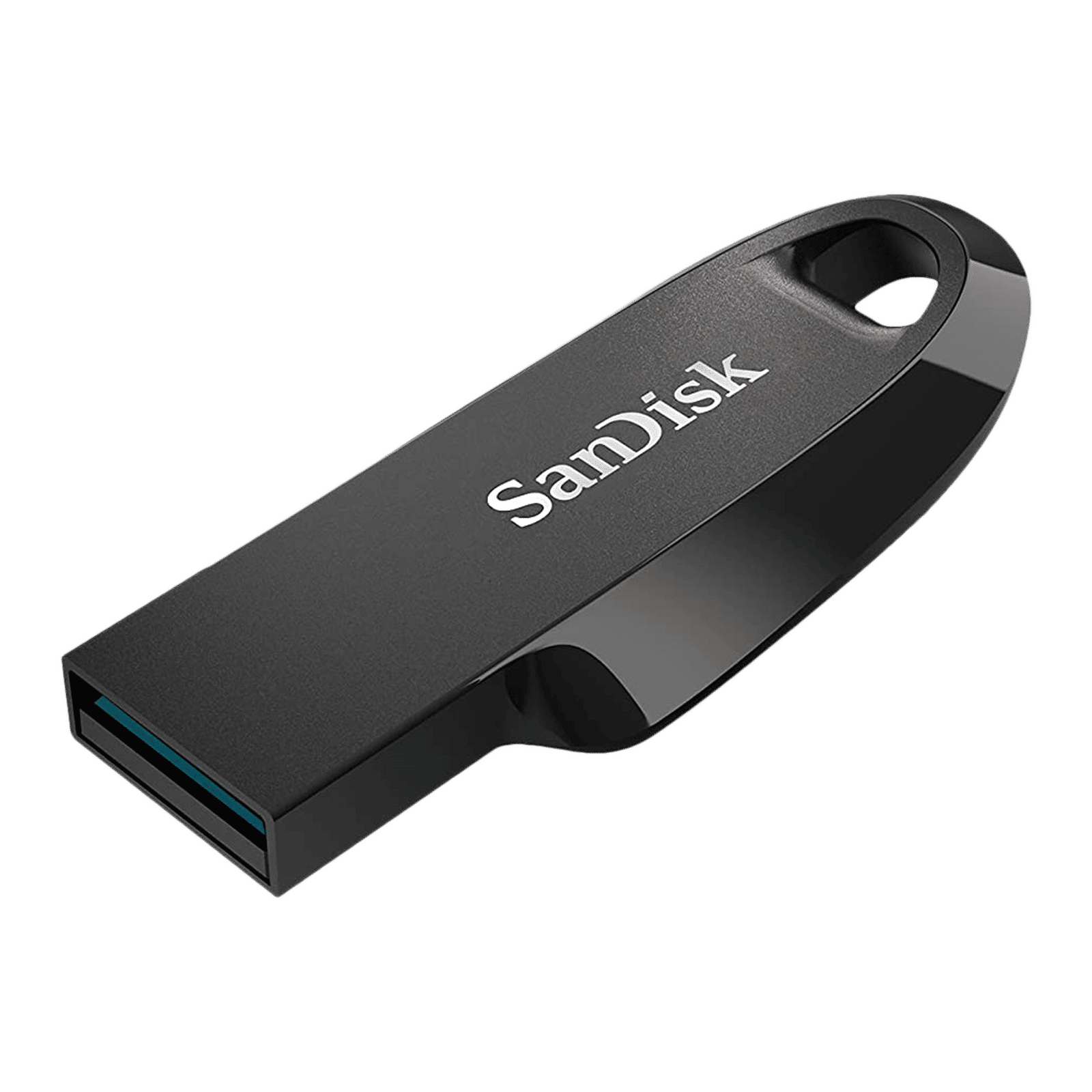 SanDisk Ultra Curve 256GB USB (3.2) Pen Drive (Built-In Keyring Loop, Black )_4