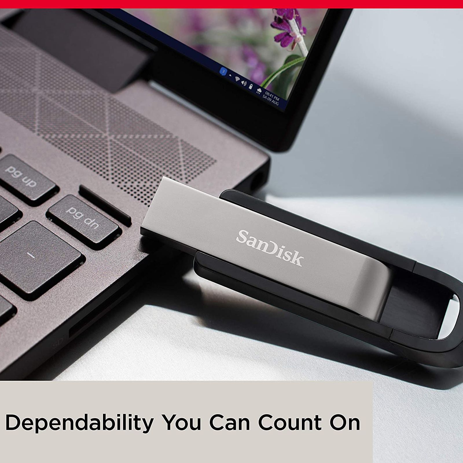 SanDisk Extreme Go 128GB USB Type A (3.2) Pen Drive (Premium Metal Design, Silver)_5