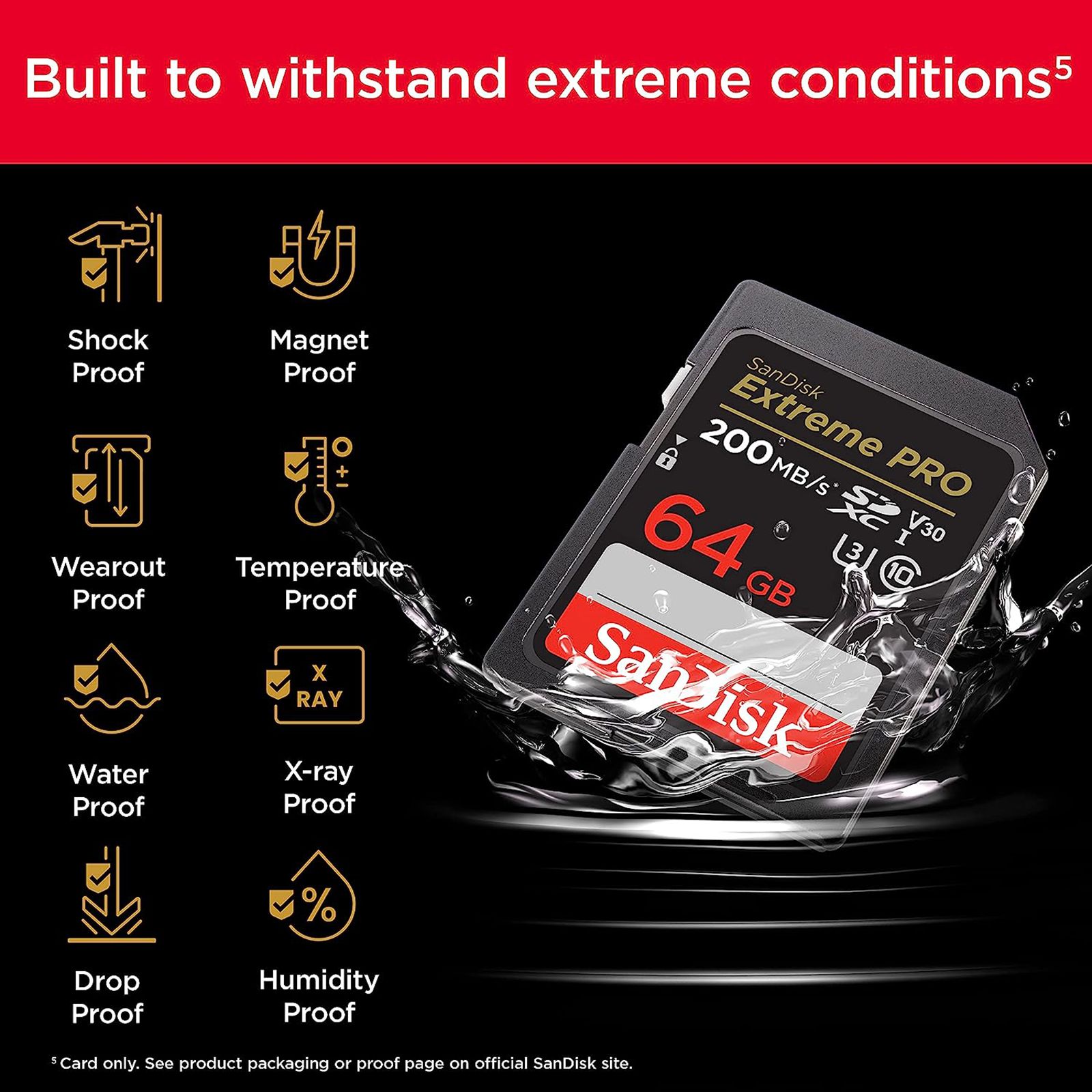 SanDisk Extreme PRO SDHC 64GB Class 3, Class 30 200MB/s Memory Card SanDisk Extreme PRO SDHC 64GB Class 3, Class 30 200MB/s Memory Card_6