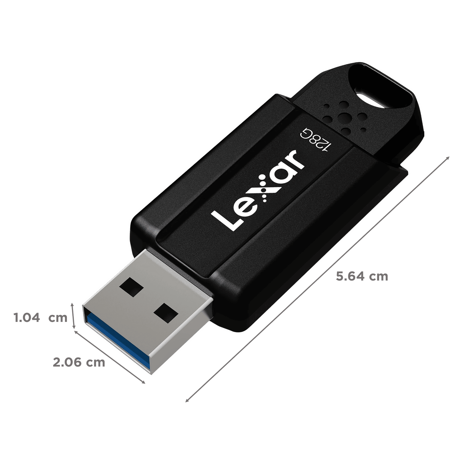Lexar JumpDrive S80 128GB USB (3.1) Pen Drive (Retractable Design, Black)_2
