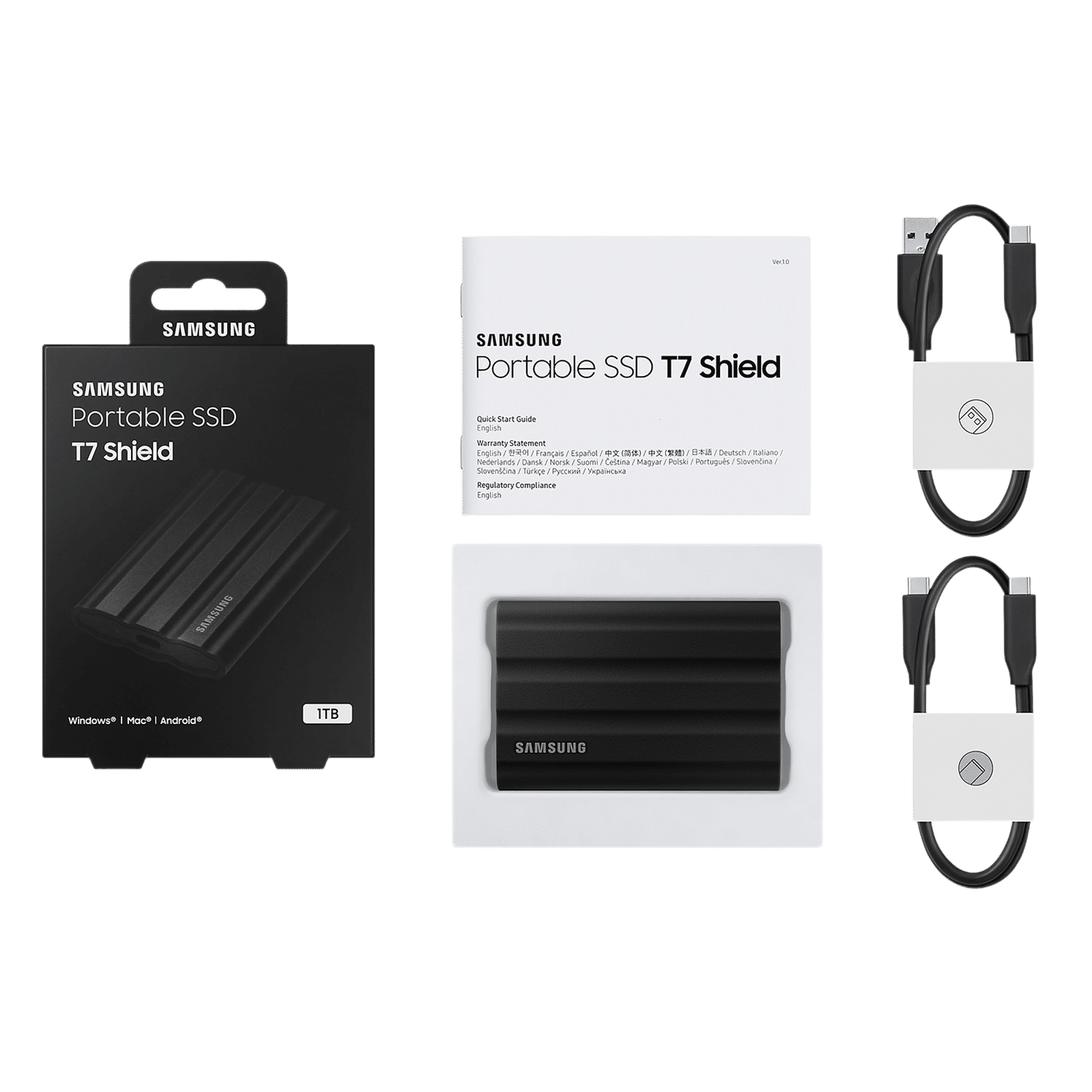 SAMSUNG T7 1TB USB Type-C (3.2) Portable Solid State Drive (IP65 Water and Dust Resistance, Black)_11