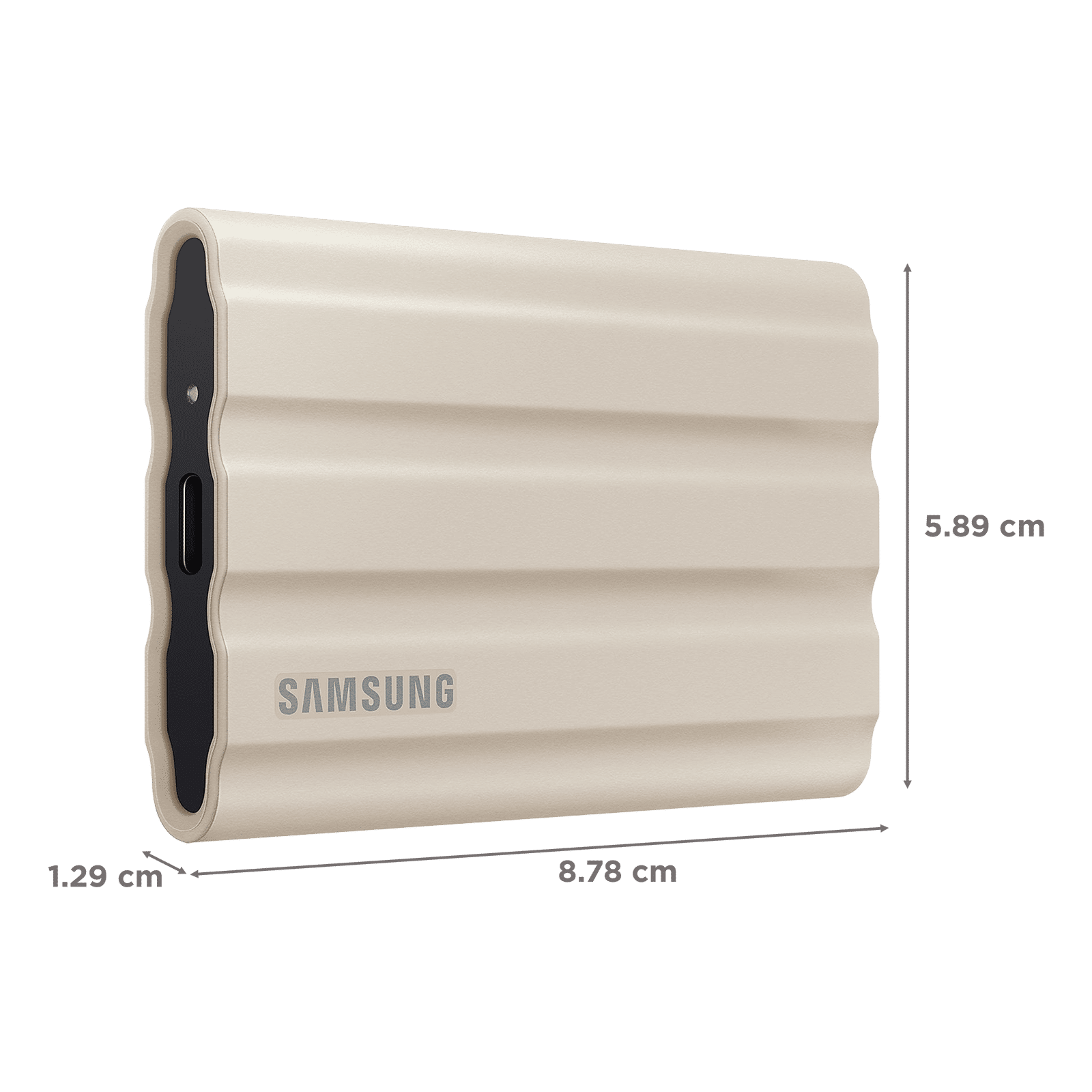 SAMSUNG T7 1TB USB Type-C (3.2) Portable Solid State Drive (IP65 Water and Dust Resistance, Beige)_2