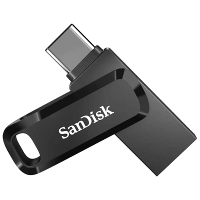 SanDisk Ultra Dual Drive Go 64GB USB Type A (3.2), USB Type C (3.2) OTG Pen Drive (Automatically Back Up Photos Using the SanDisk Memory Zone App, Black)