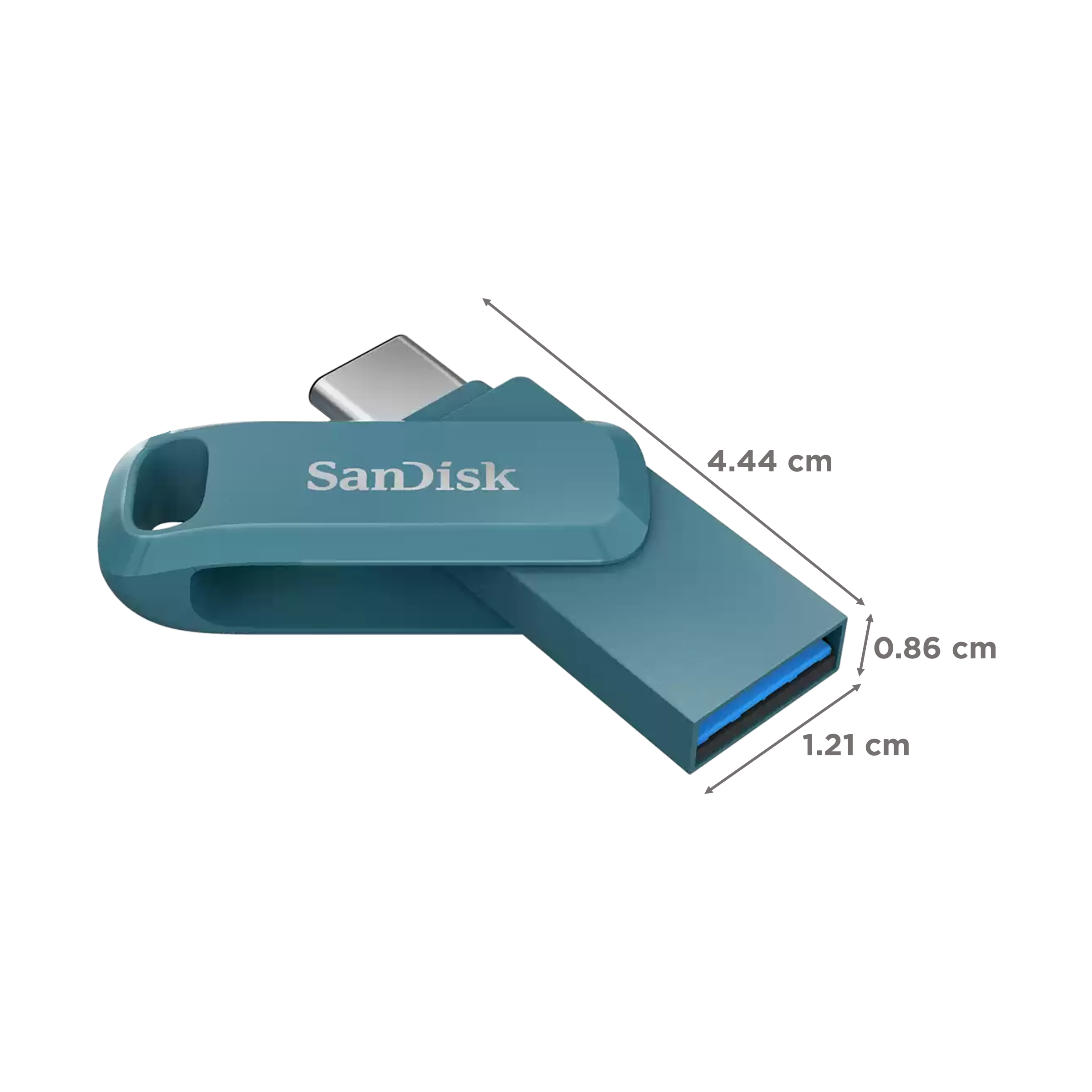 SanDisk Ultra Dual Drive Go 128GB USB Type A (3.2), USB Type C (3.2) OTG Pen Drive (Automatic Backup Is Just A Plug-In Away, Navagio Bay)_2