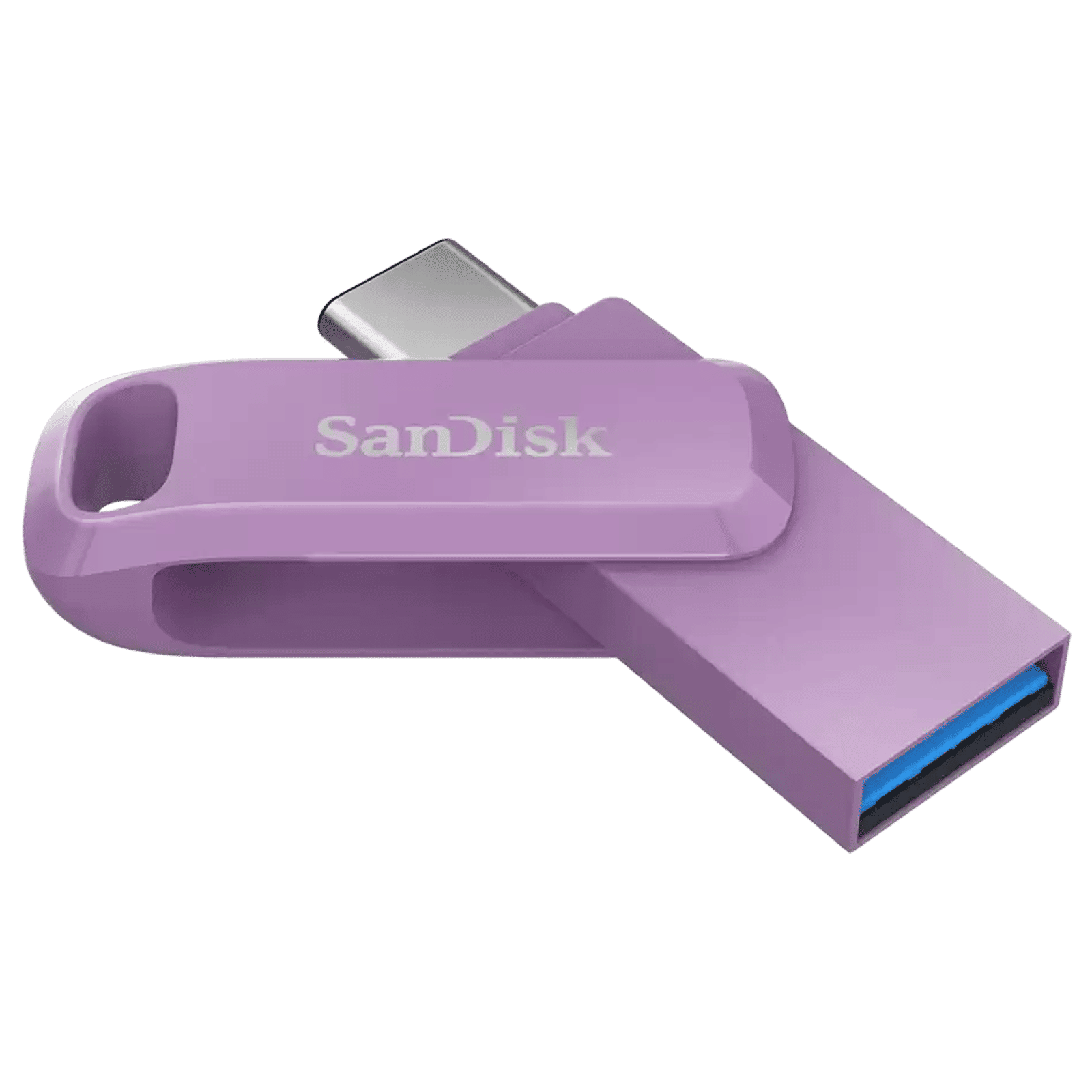 SanDisk Ultra Dual Drive Go 256GB USB Type A (3.2), USB Type C (3.2) OTG Pen Drive (Swivel Design to Protect Connectors, Lavender) SanDisk Ultra Dual Drive Go 256GB USB Type A (3.2), USB Type C (3.2) OTG Pen Drive (Swivel Design to Protect Connectors, Lavender)_4