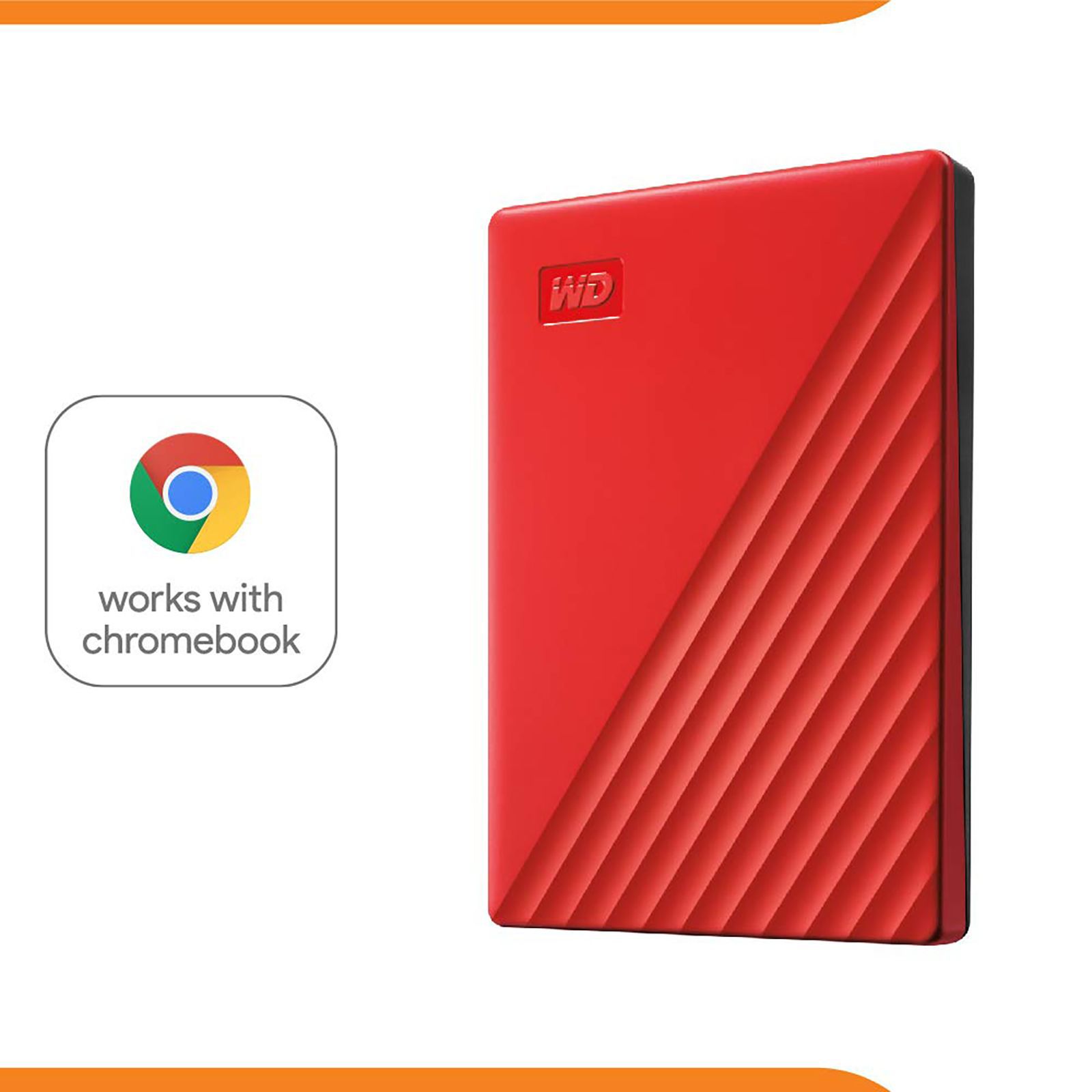 Western Digital My Passport 2TB USB (3.2) Portable Hard Disk Drive (Automatic Backup, Red)_9
