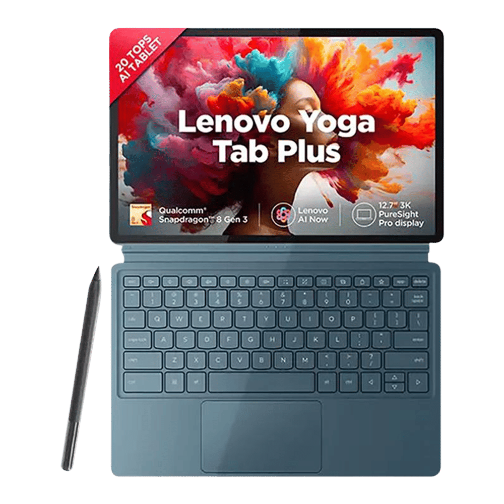 Lenovo Yoga Tab Plus Wi-Fi Android Tablet with Tab Pen Pro and Keyboard (12.7 Inch, 16GB RAM, 256GB ROM, Tidal Teal) Lenovo Yoga Tab Plus Wi-Fi Android Tablet with Tab Pen Pro and Keyboard (12.7 Inch, 16GB RAM, 256GB ROM, Tidal Teal)_1