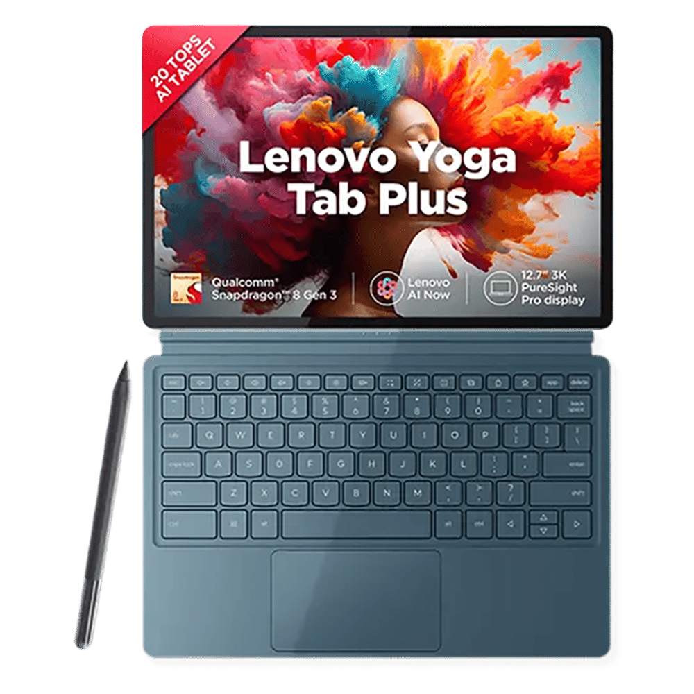 Lenovo Yoga Tab Plus Wi-Fi Android Tablet with Tab Pen Pro and Keyboard (12.7 Inch, 16GB RAM, 512GB ROM, Tidal Teal) Lenovo Yoga Tab Plus Wi-Fi Android Tablet with Tab Pen Pro and Keyboard (12.7 Inch, 16GB RAM, 512GB ROM, Tidal Teal)_1