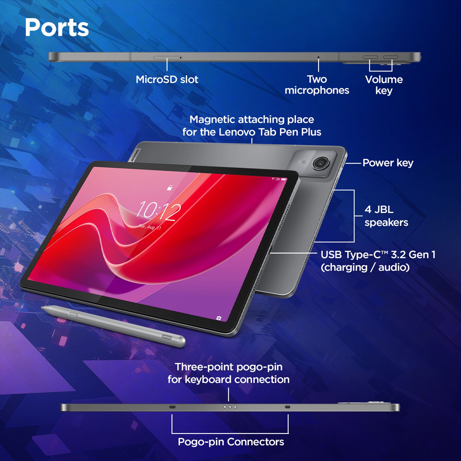 Lenovo Idea Tab Wi-Fi Android Tablet with Lenovo Tab Pen (11 Inch, 8GB RAM, 256GB ROM, Luna Grey) Lenovo Idea Tab Wi-Fi Android Tablet with Lenovo Tab Pen (11 Inch, 8GB RAM, 256GB ROM, Luna Grey)_6