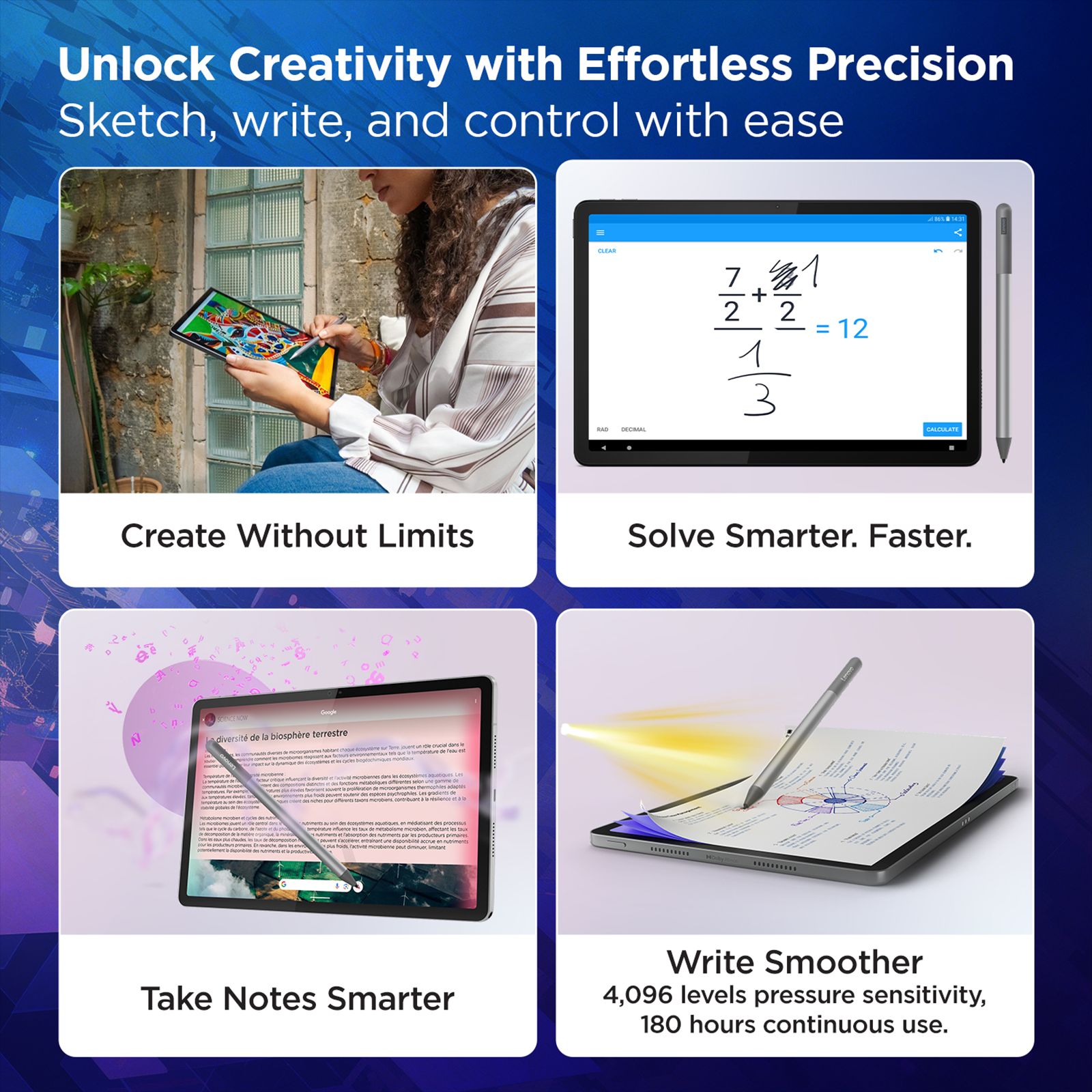 Lenovo Idea Tab Wi-Fi+5G Android Tablet with Lenovo Tab Pen (11 Inch, 8GB RAM, 256GB ROM, Luna Grey) Lenovo Idea Tab Wi-Fi+5G Android Tablet with Lenovo Tab Pen (11 Inch, 8GB RAM, 256GB ROM, Luna Grey)_7