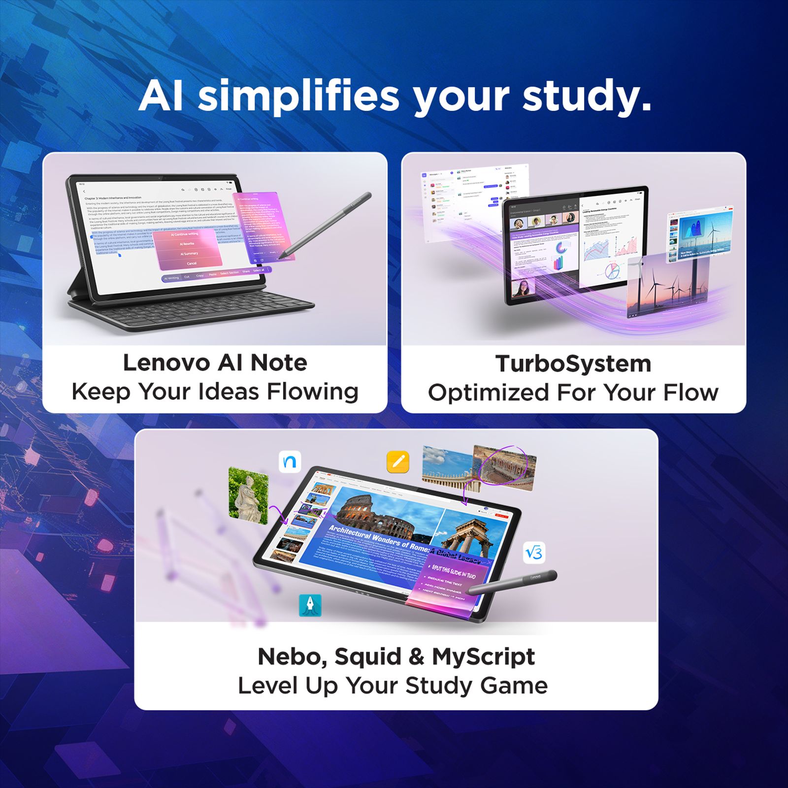 Lenovo Idea Tab Wi-Fi+5G Android Tablet with Lenovo Tab Pen (11 Inch, 8GB RAM, 256GB ROM, Luna Grey) Lenovo Idea Tab Wi-Fi+5G Android Tablet with Lenovo Tab Pen (11 Inch, 8GB RAM, 256GB ROM, Luna Grey)_9