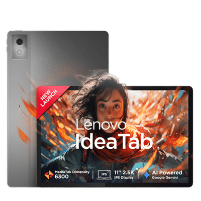 Lenovo Idea Tab Wi-Fi+5G Android Tablet (11 Inch, 8GB RAM, 256GB ROM, Luna Grey)