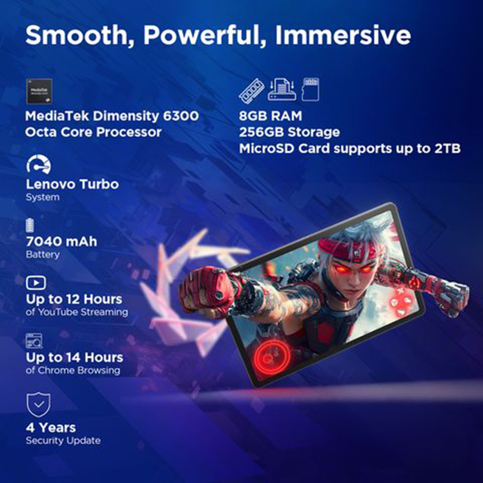 Lenovo Idea Tab Wi-Fi Android Tablet (11 Inch, 8GB RAM, 256GB ROM, Luna Grey) Lenovo Idea Tab Wi-Fi Android Tablet (11 Inch, 8GB RAM, 256GB ROM, Luna Grey)_5