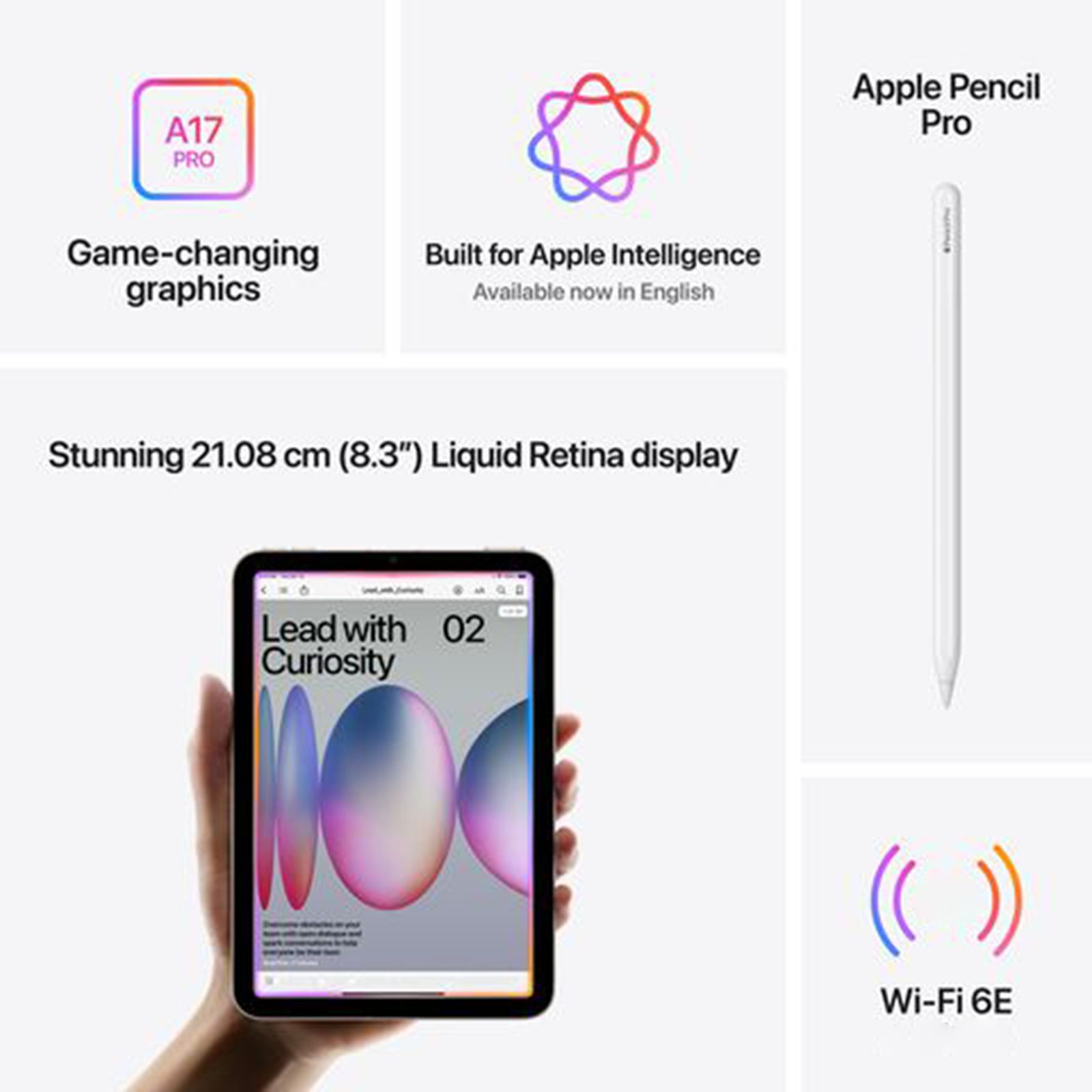 Apple iPad mini A17 Pro Chip Wi-Fi (8.3 Inch, 256GB, Starlight, 2026 model) Apple iPad mini A17 Pro Chip Wi-Fi (8.3 Inch, 256GB, Starlight, 2026 model)_8