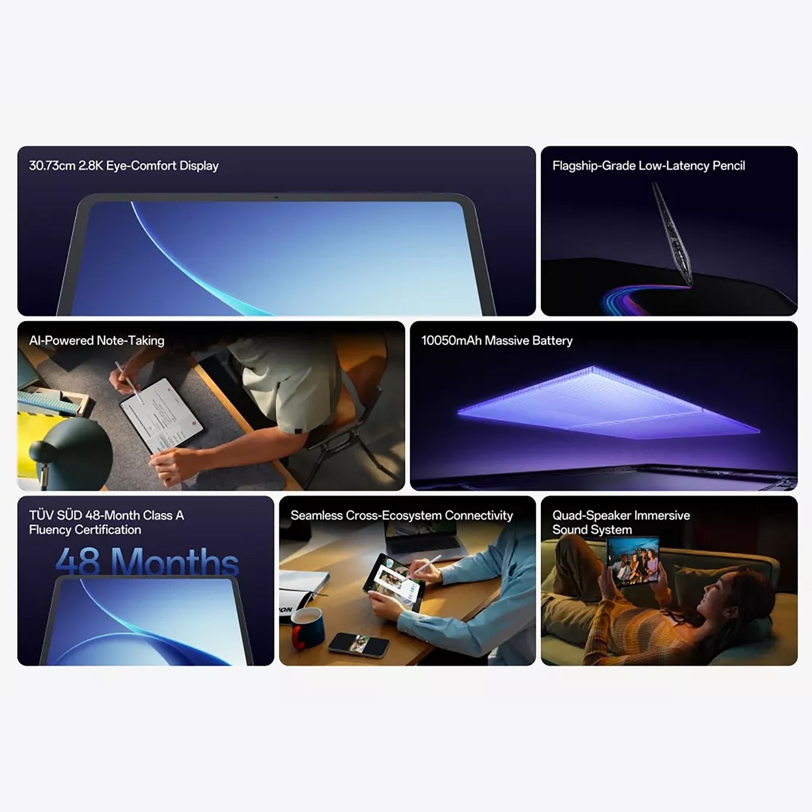 oppo Pad 5 Wi-Fi+5G Android Tablet (12.1 Inch, 8GB RAM, 256GB ROM, Starlight Black) oppo Pad 5 Wi-Fi+5G Android Tablet (12.1 Inch, 8GB RAM, 256GB ROM, Starlight Black)_6