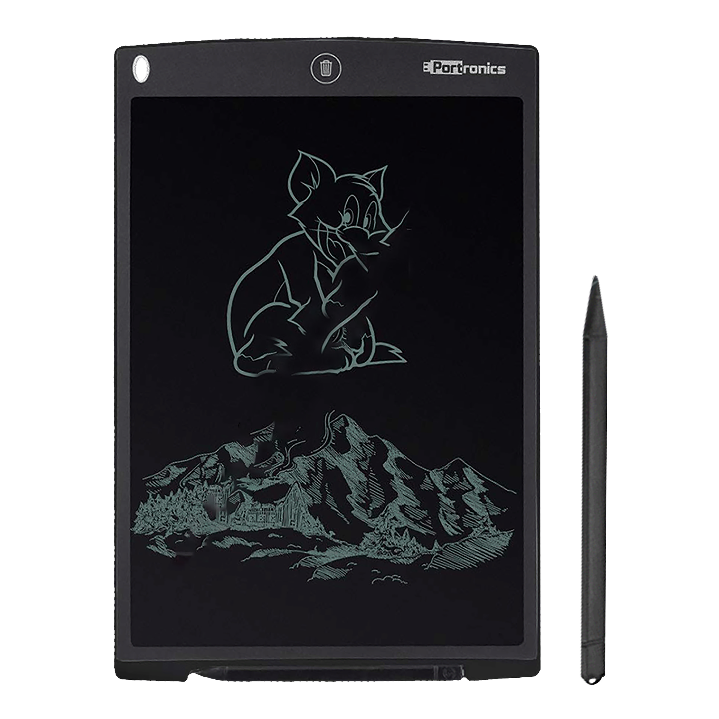 PORTRONICS 12D Ruffpad eWriter Tablet (12 Inch, Black) PORTRONICS 12D Ruffpad eWriter Tablet (12 Inch, Black)_1