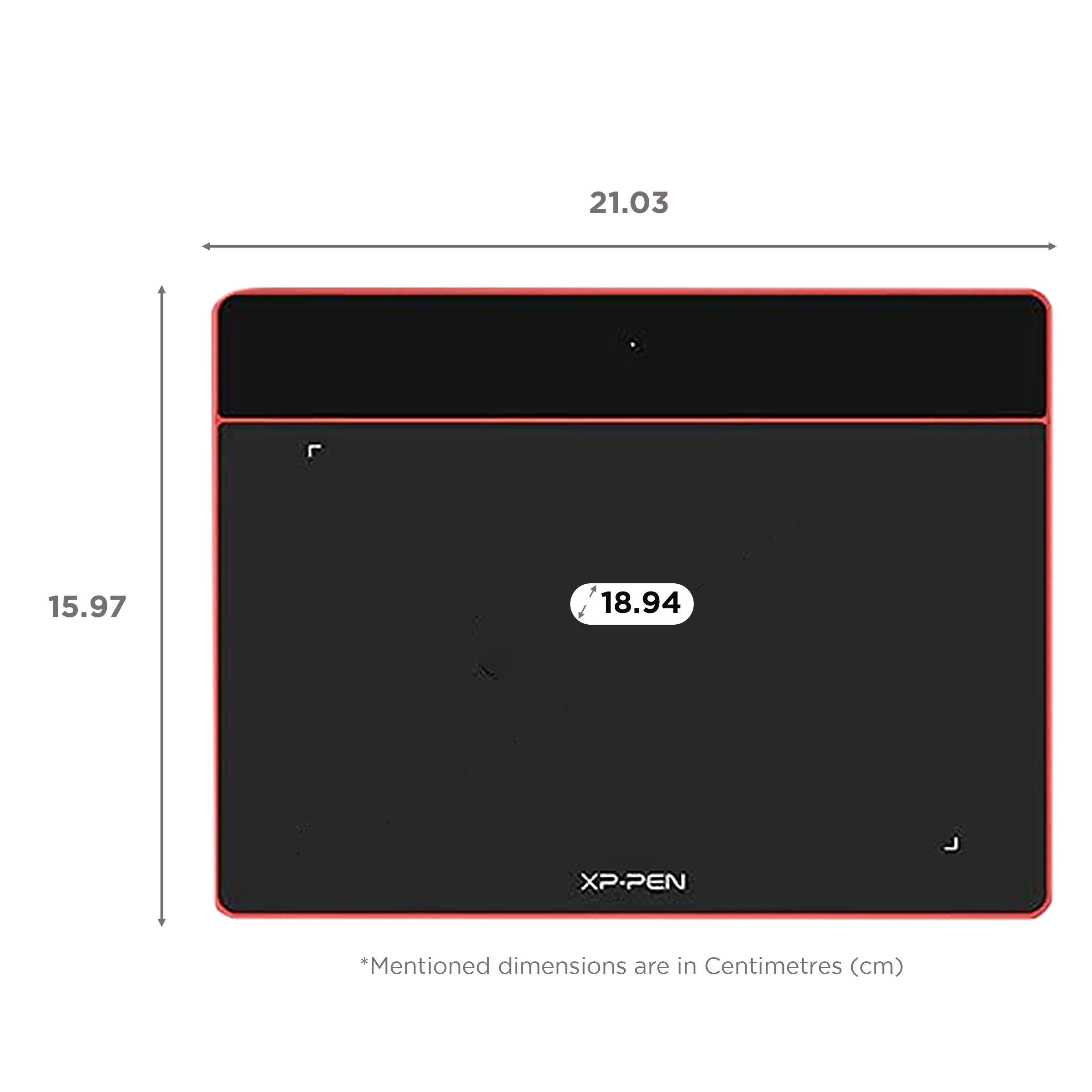 XP pen Deco Fun Small 18.94cm (7.46 Inches) e-Writer Digital Pad (60 Degree Tilt Function, Carmine Red) XP pen Deco Fun Small 18.94cm (7.46 Inches) e-Writer Digital Pad (60 Degree Tilt Function, Carmine Red)_2