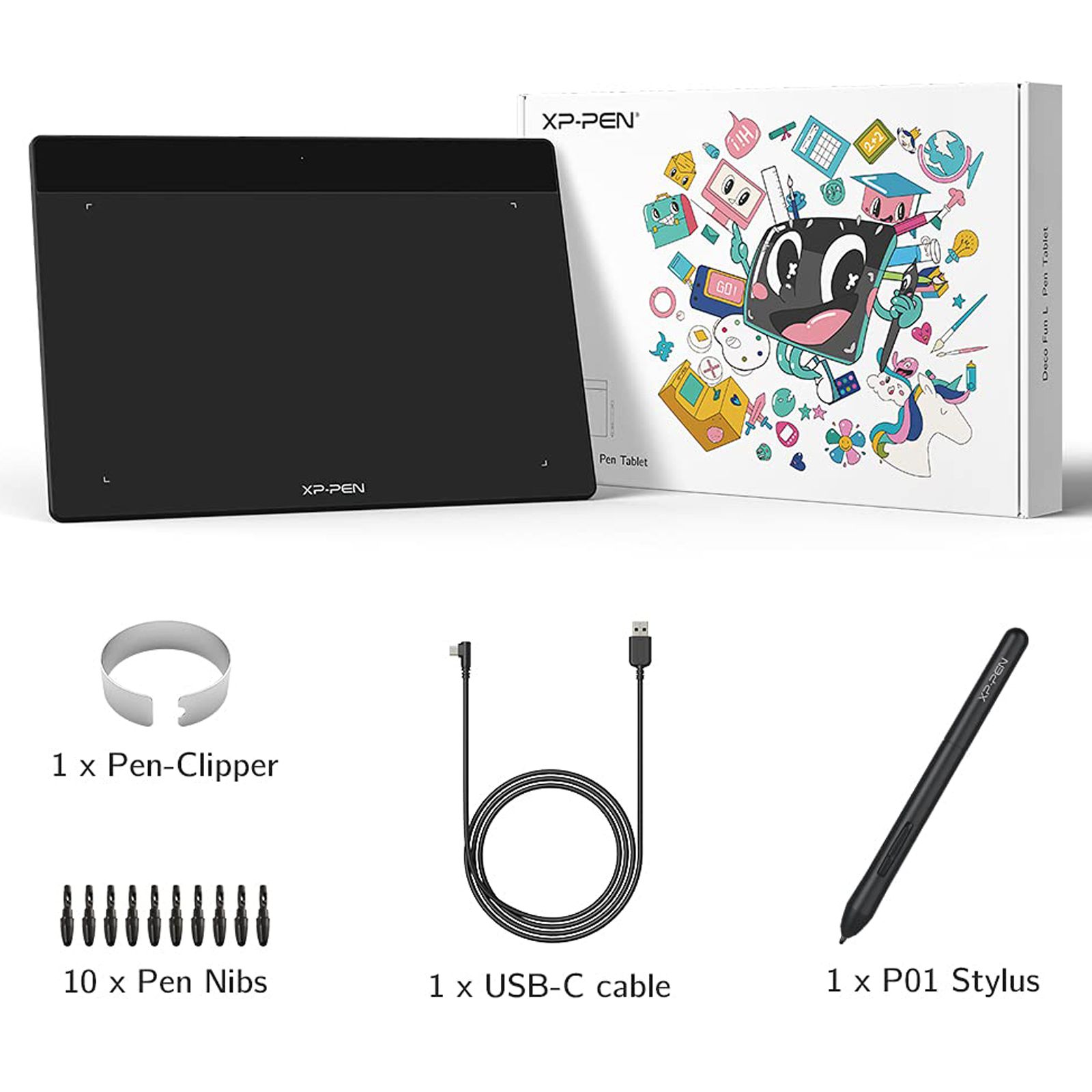XP pen Deco Fun Small 18.94cm (7.46 Inches) e-Writer Digital Pad (8192 Level Pressure Sensitivity, Space Blue) XP pen Deco Fun Small 18.94cm (7.46 Inches) e-Writer Digital Pad (8192 Level Pressure Sensitivity, Space Blue)_7