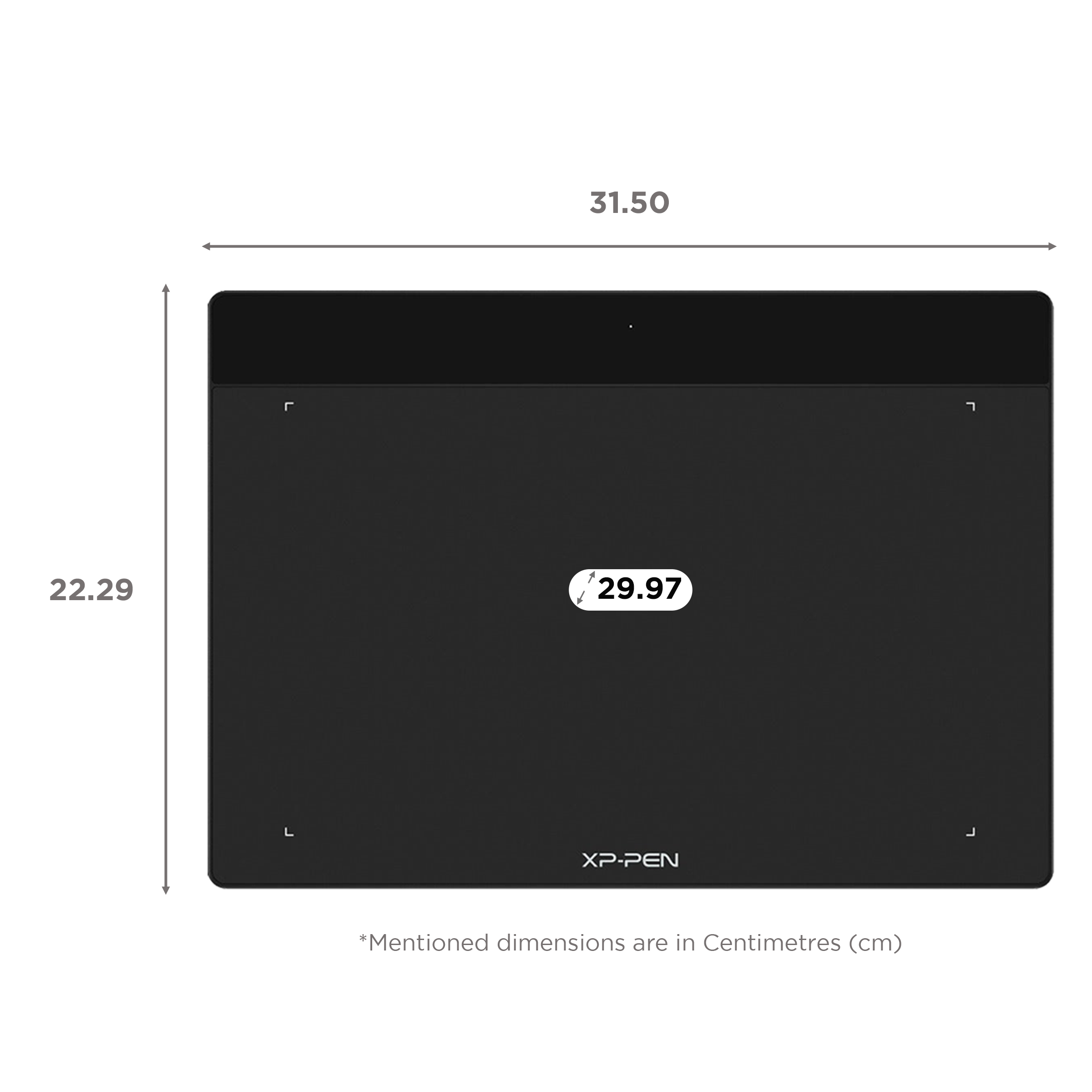 XP pen Deco Fun L 25.4cm (10 Inches) e-Writer Digital Pad (Battery-Free Stylus, Classic Black)_2