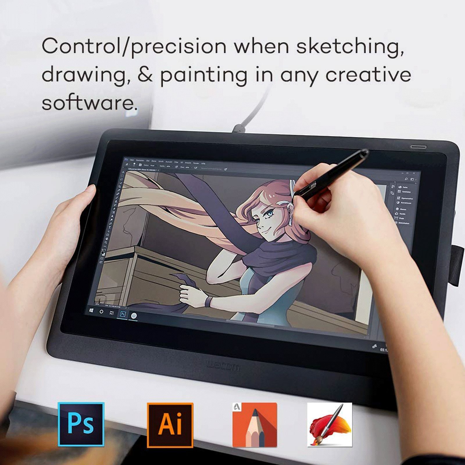 Wacom Cintiq 16 Graphics Tablet (15.6 Inch, Black) Wacom Cintiq 16 Graphics Tablet (15.6 Inch, Black)_7