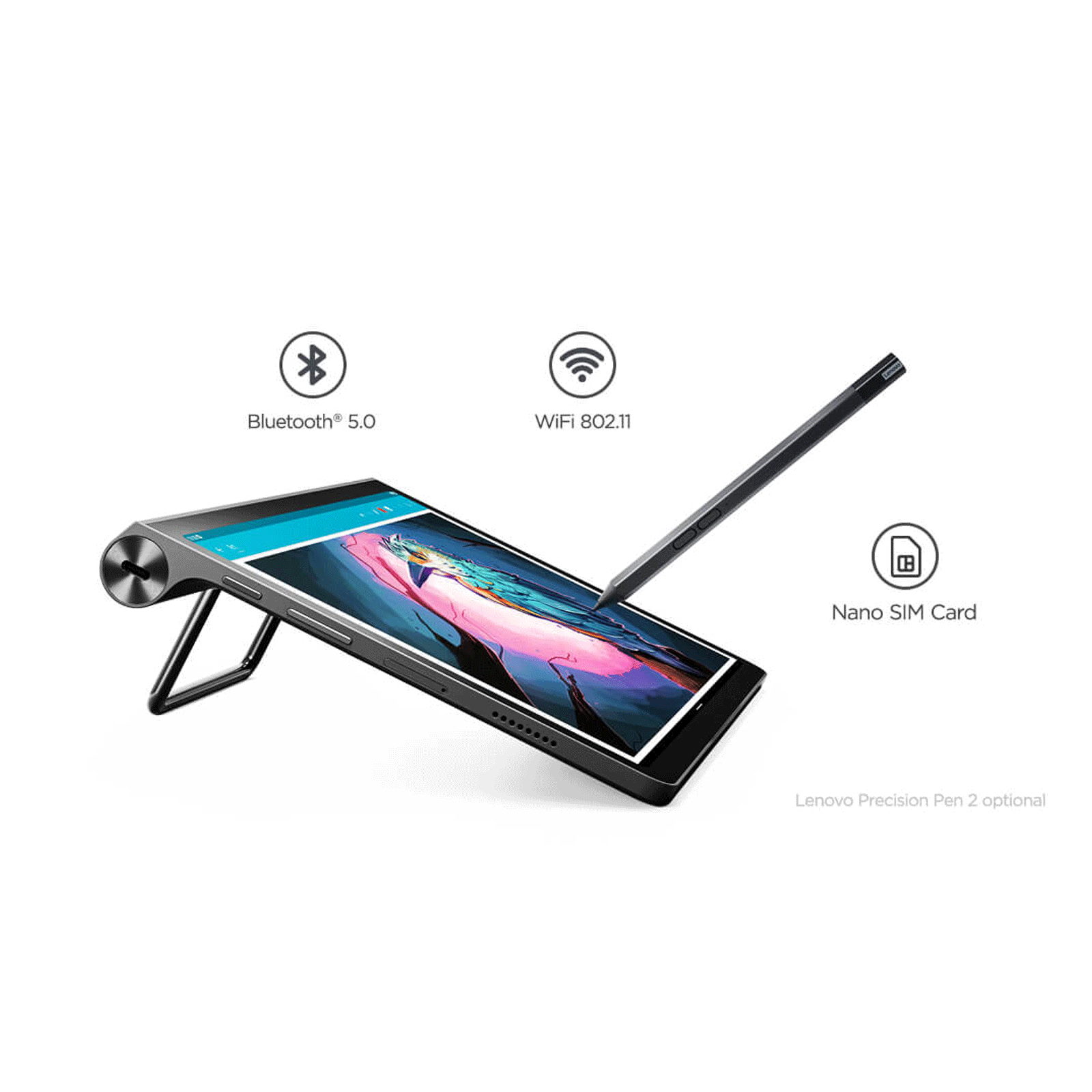 Lenovo Yoga Tab 11 Wi-Fi+4G Android Tablet (11 Inch, 4GB RAM, 128GB ROM, Storm Grey) Lenovo Yoga Tab 11 Wi-Fi+4G Android Tablet (11 Inch, 4GB RAM, 128GB ROM, Storm Grey)_11