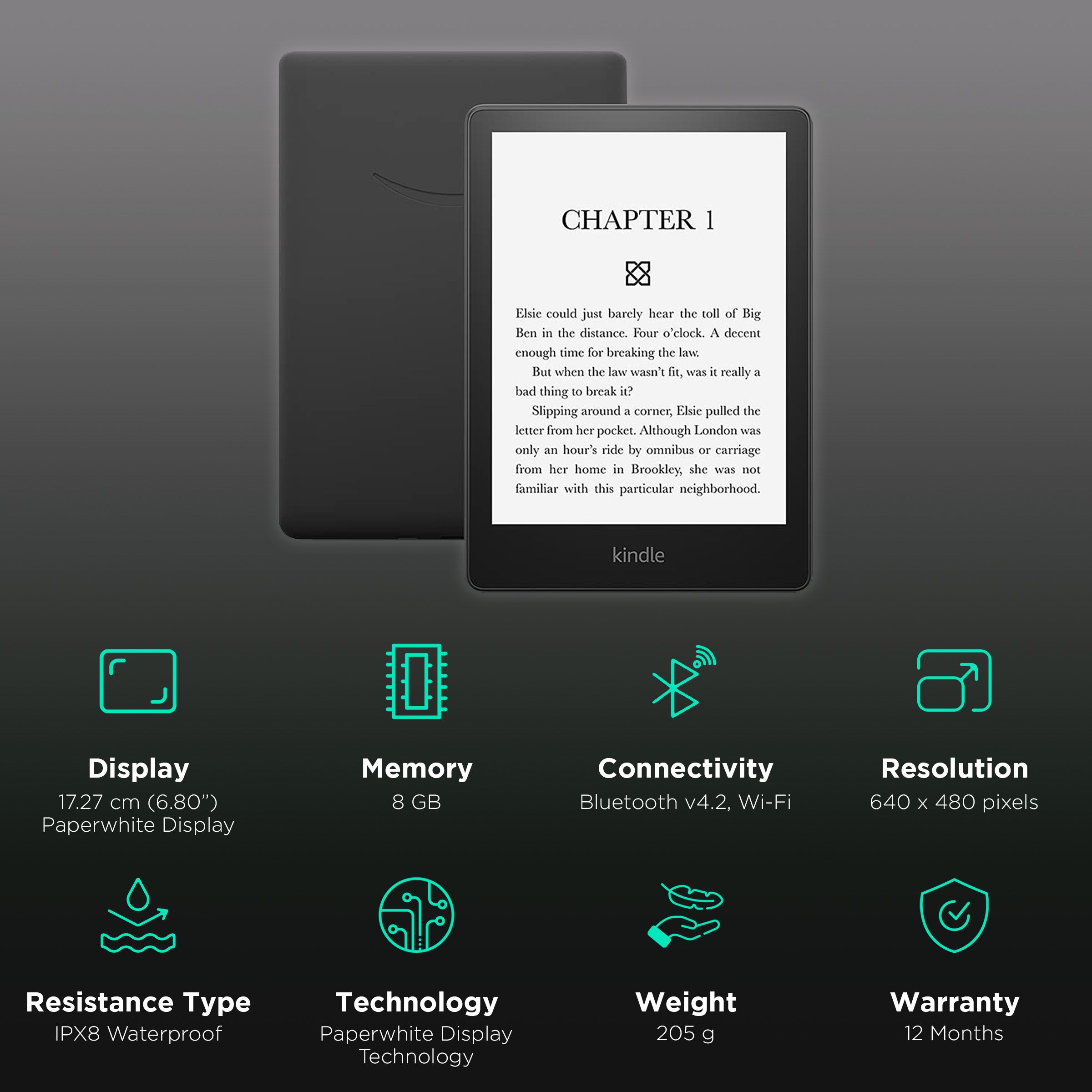Amazon Paperwhite Wi-Fi (7 Inch, 8GB, Black)_3
