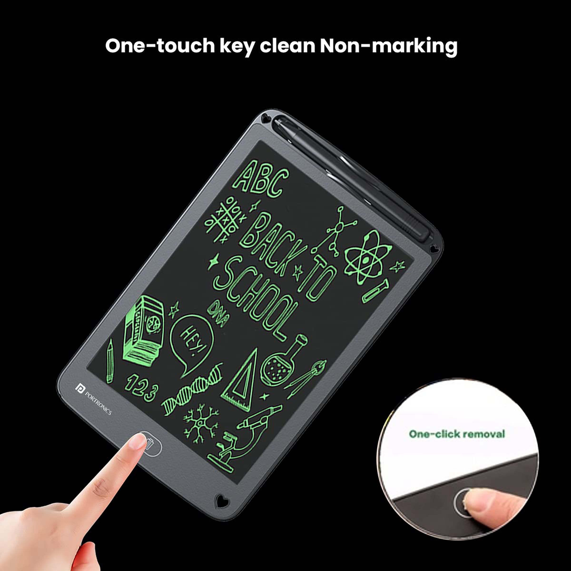 PORTRONICS Ruffpad 12 E eWriter Tablet (12 Inch, Black) PORTRONICS Ruffpad 12 E eWriter Tablet (12 Inch, Black)_6