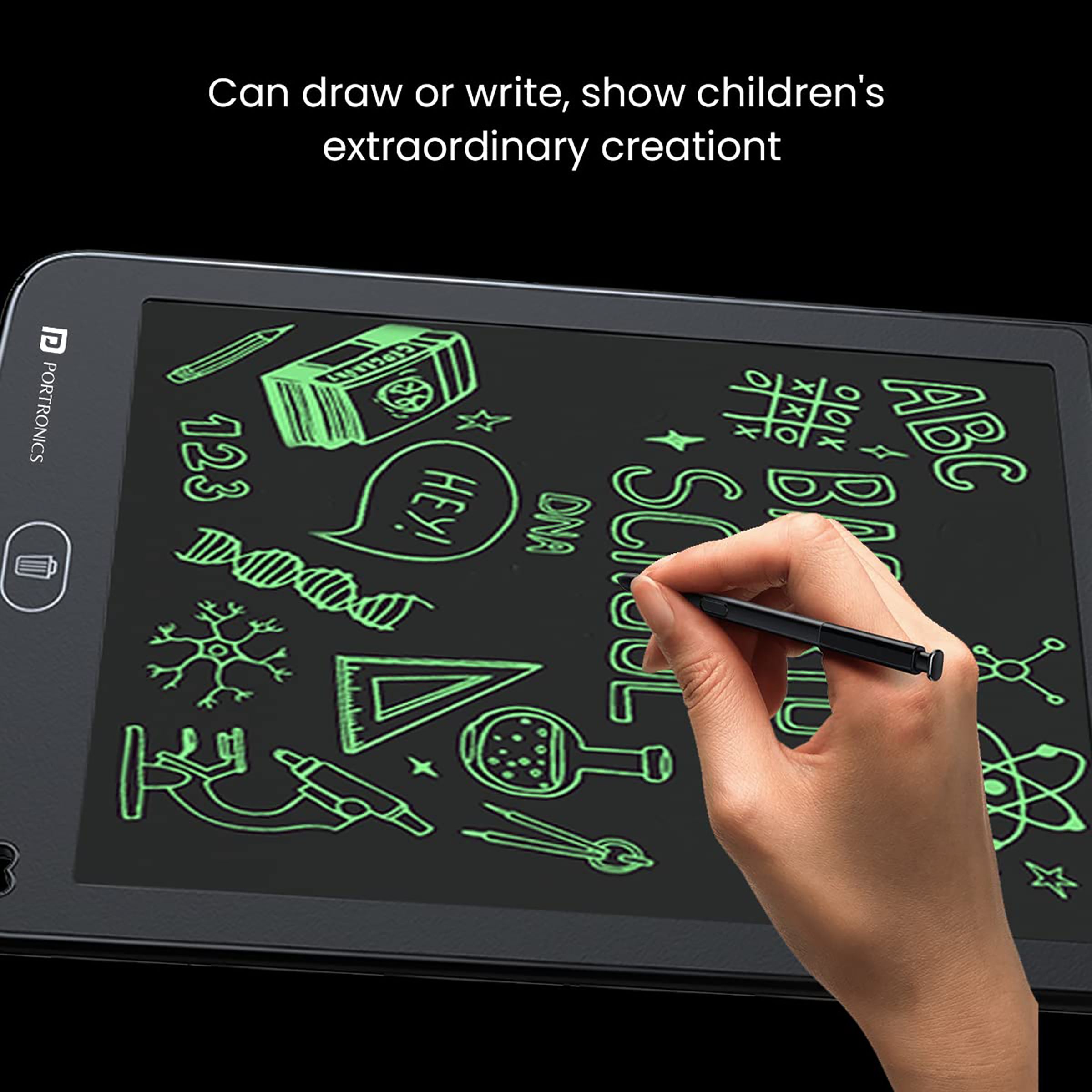 PORTRONICS Ruffpad 12 E eWriter Tablet (12 Inch, Black) PORTRONICS Ruffpad 12 E eWriter Tablet (12 Inch, Black)_8