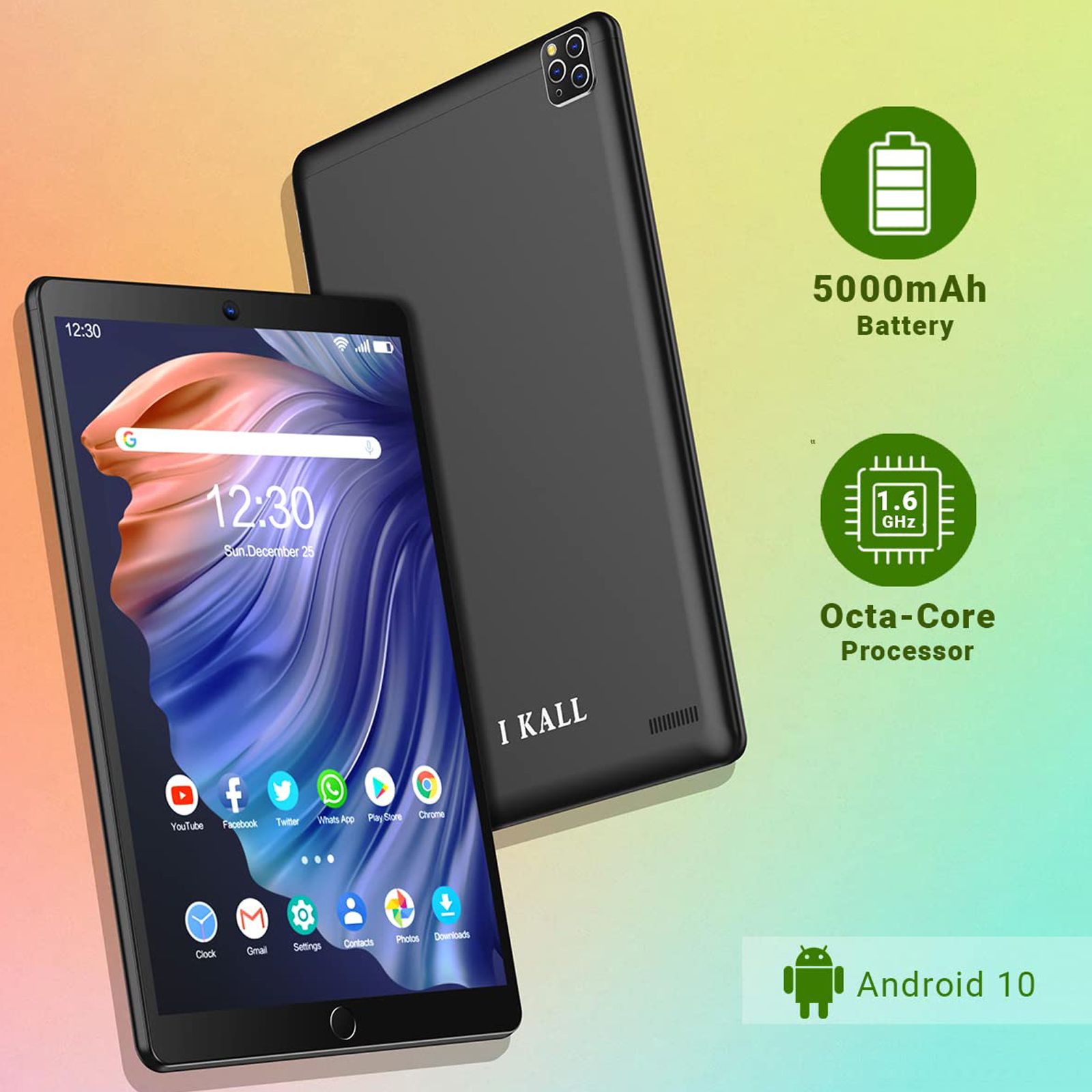 I KALL N20 Wi-Fi+4G VoLTE Android Tablet (10 Inch, 3GB RAM, 32GB ROM, Black)_9