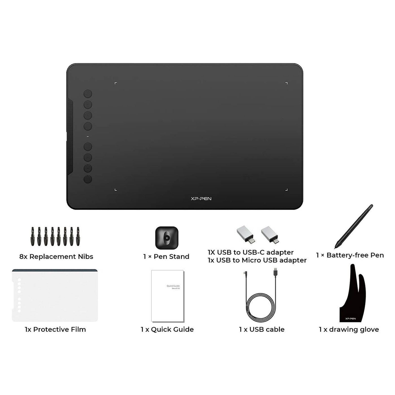 XP pen Deco 01 V2 Standard Digital Pad (7 Inch, Pink)_8