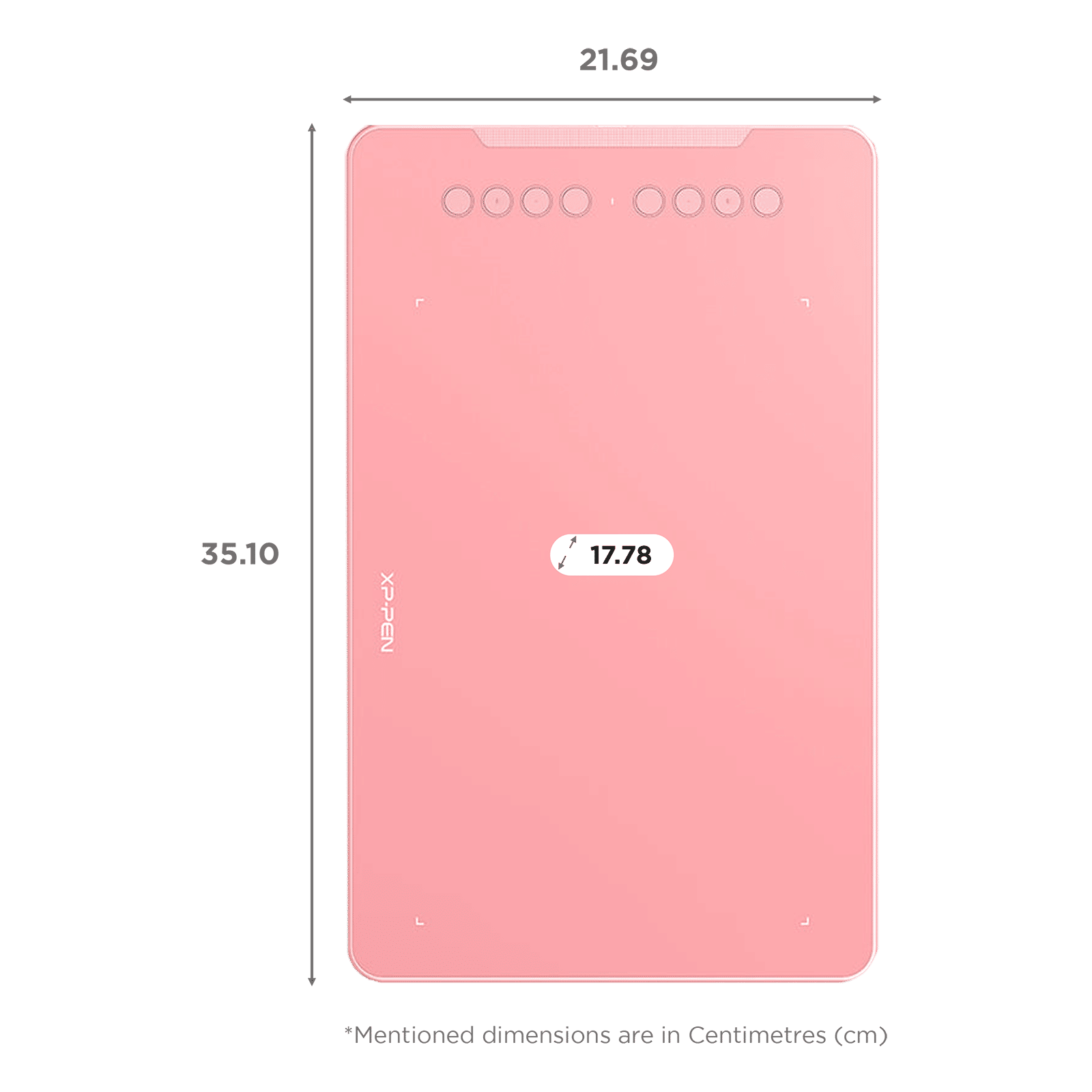 XP pen Deco 01 V2 Standard Digital Pad (7 Inch, Pink)_2