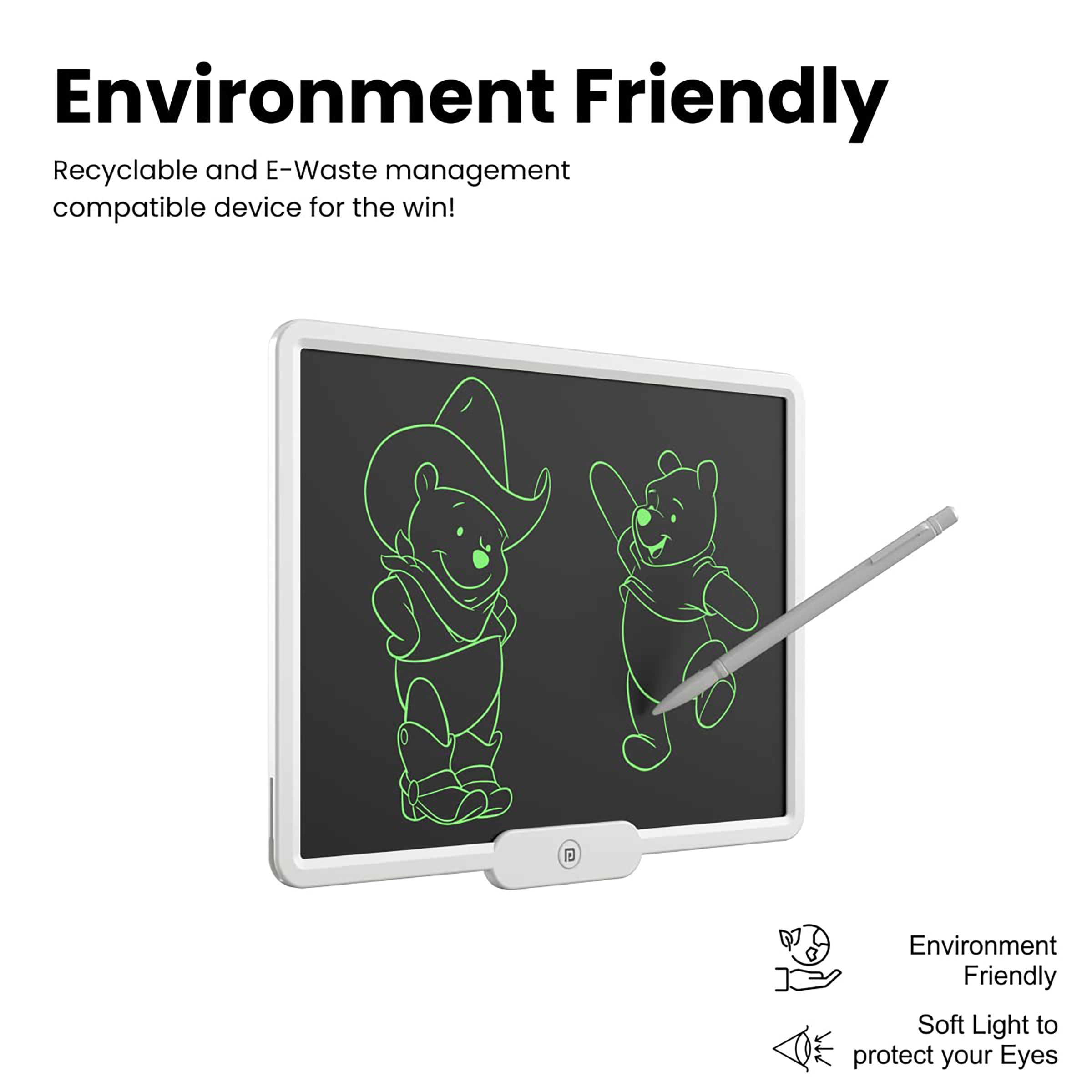PORTRONICS Ruffpad 10X eWriter Tablet (10 Inch, White) PORTRONICS Ruffpad 10X eWriter Tablet (10 Inch, White)_8