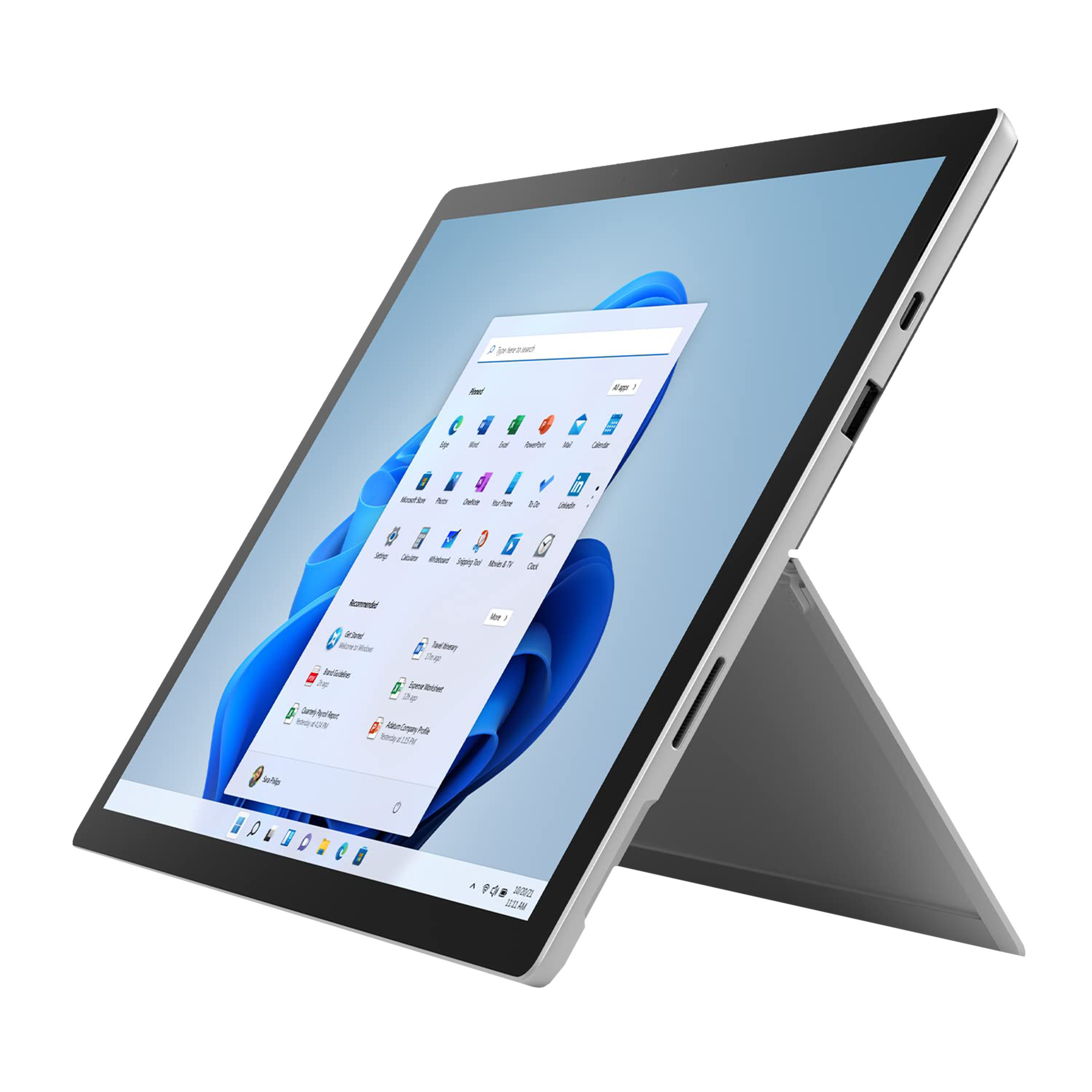Microsoft Surface Pro7 Plus Wi-Fi + 4G Windows Tablet (12.3 Inch, 8GB RAM, 128GB ROM, Platinum) Microsoft Surface Pro7 Plus Wi-Fi + 4G Windows Tablet (12.3 Inch, 8GB RAM, 128GB ROM, Platinum)_3