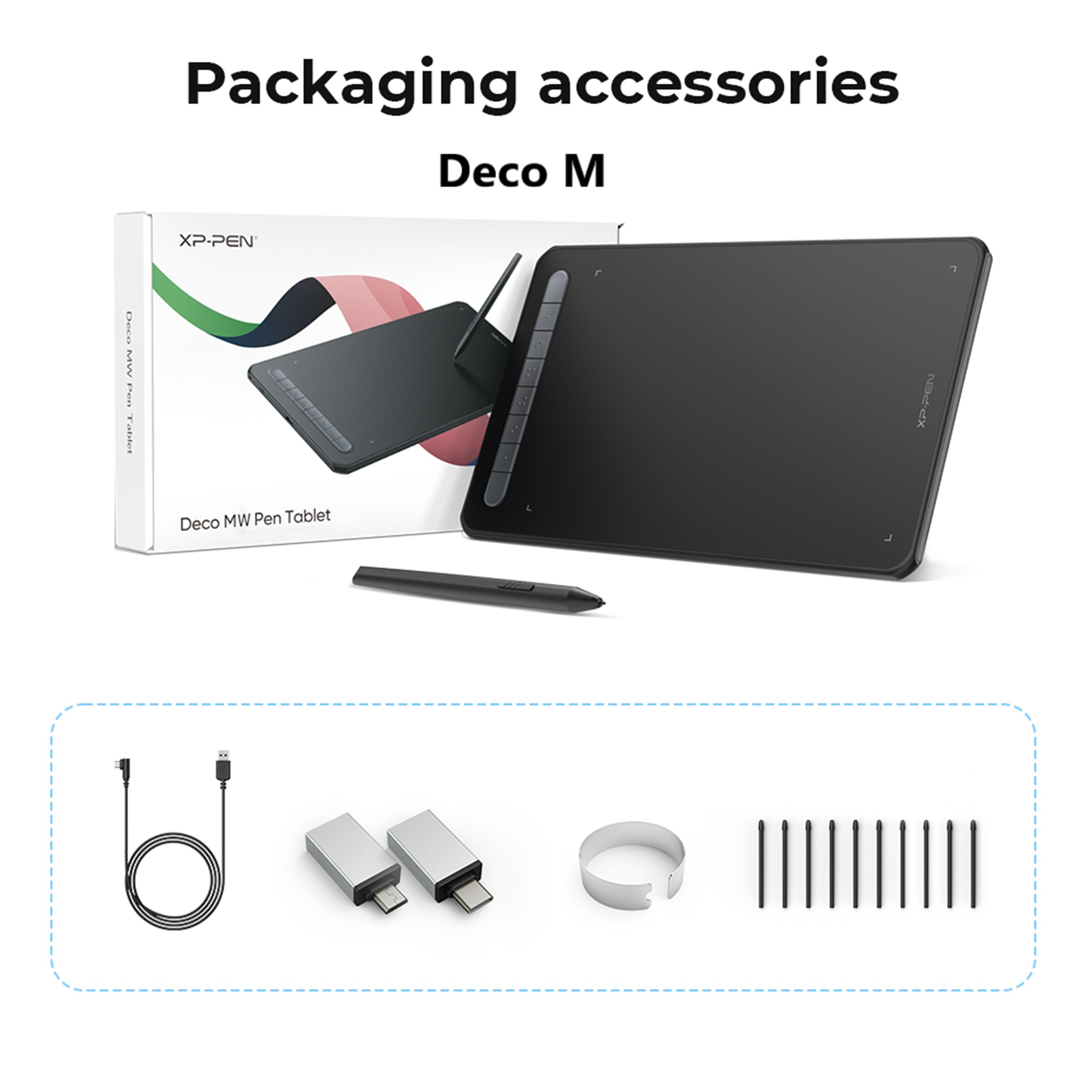 XP pen Deco Medium Graphics Tablet (9.43 Inch, Black) XP pen Deco Medium Graphics Tablet (9.43 Inch, Black)_4