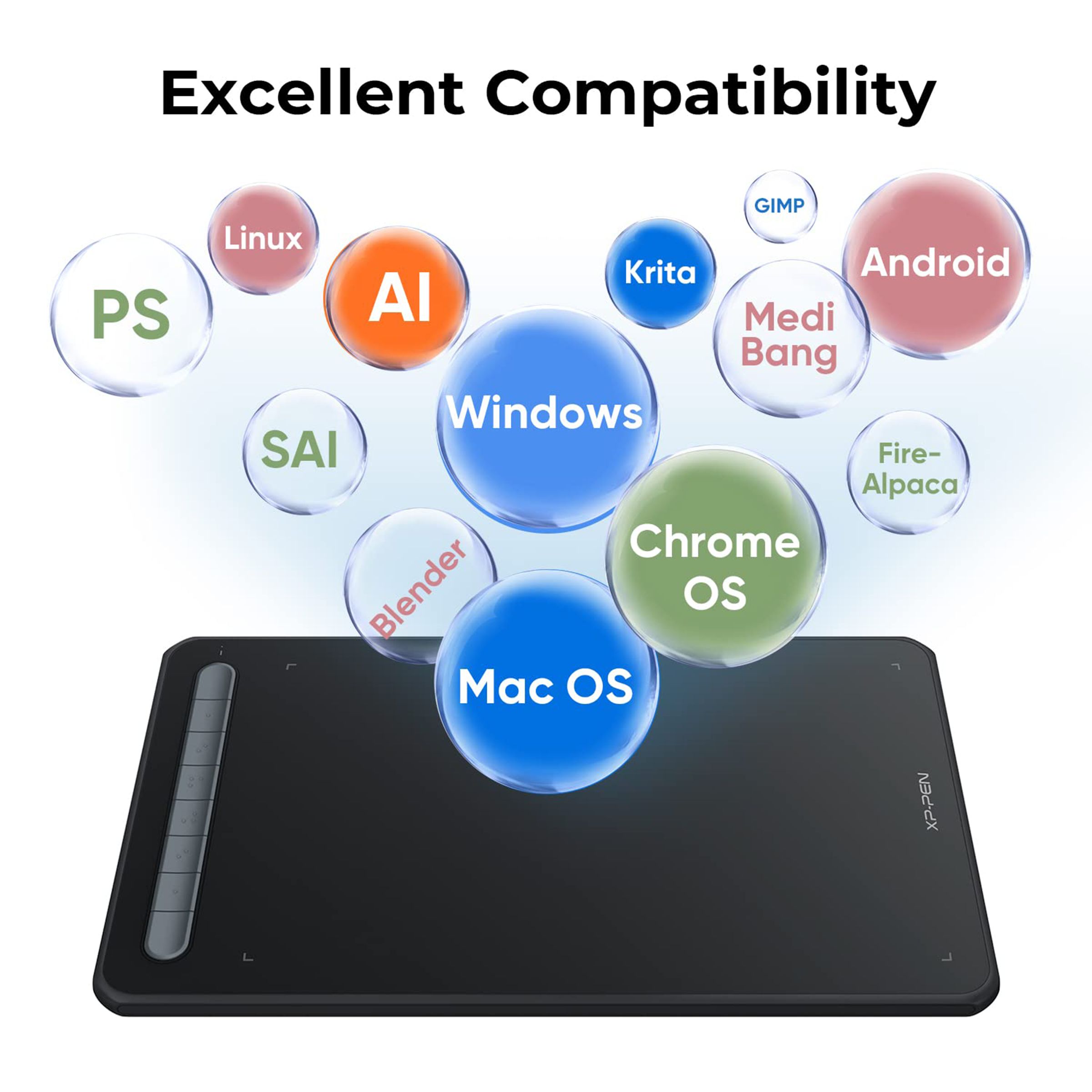 XP pen Deco MW Graphics Tablet (9.43 Inch, Black)_10