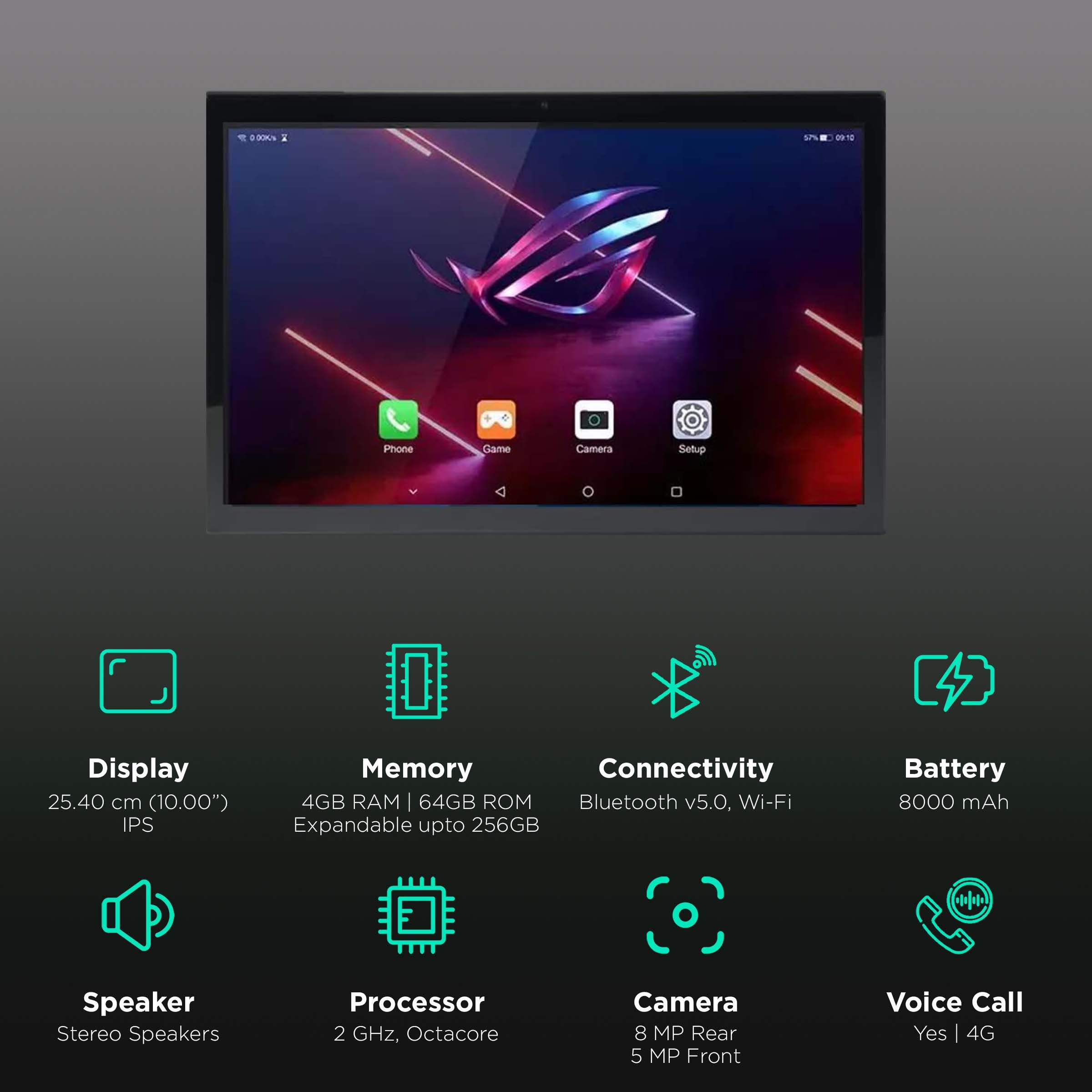 WishTel IRA Duo+ Wi-Fi+4G Android Tablet (10 Inch, 4GB RAM, 64GB ROM, Black) WishTel IRA Duo+ Wi-Fi+4G Android Tablet (10 Inch, 4GB RAM, 64GB ROM, Black)_3
