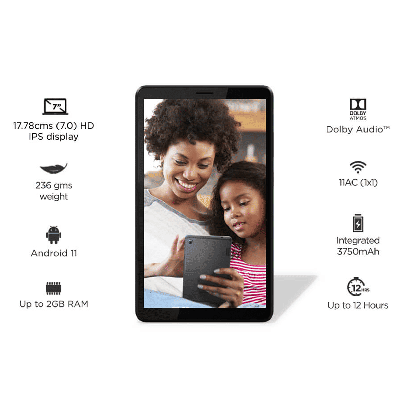 Lenovo Tab M7 Wi-Fi+4G Android 11 Tablet (7 Inch, 2GB RAM, 32GB ROM, Iron Grey) Lenovo Tab M7 Wi-Fi+4G Android 11 Tablet (7 Inch, 2GB RAM, 32GB ROM, Iron Grey)_14