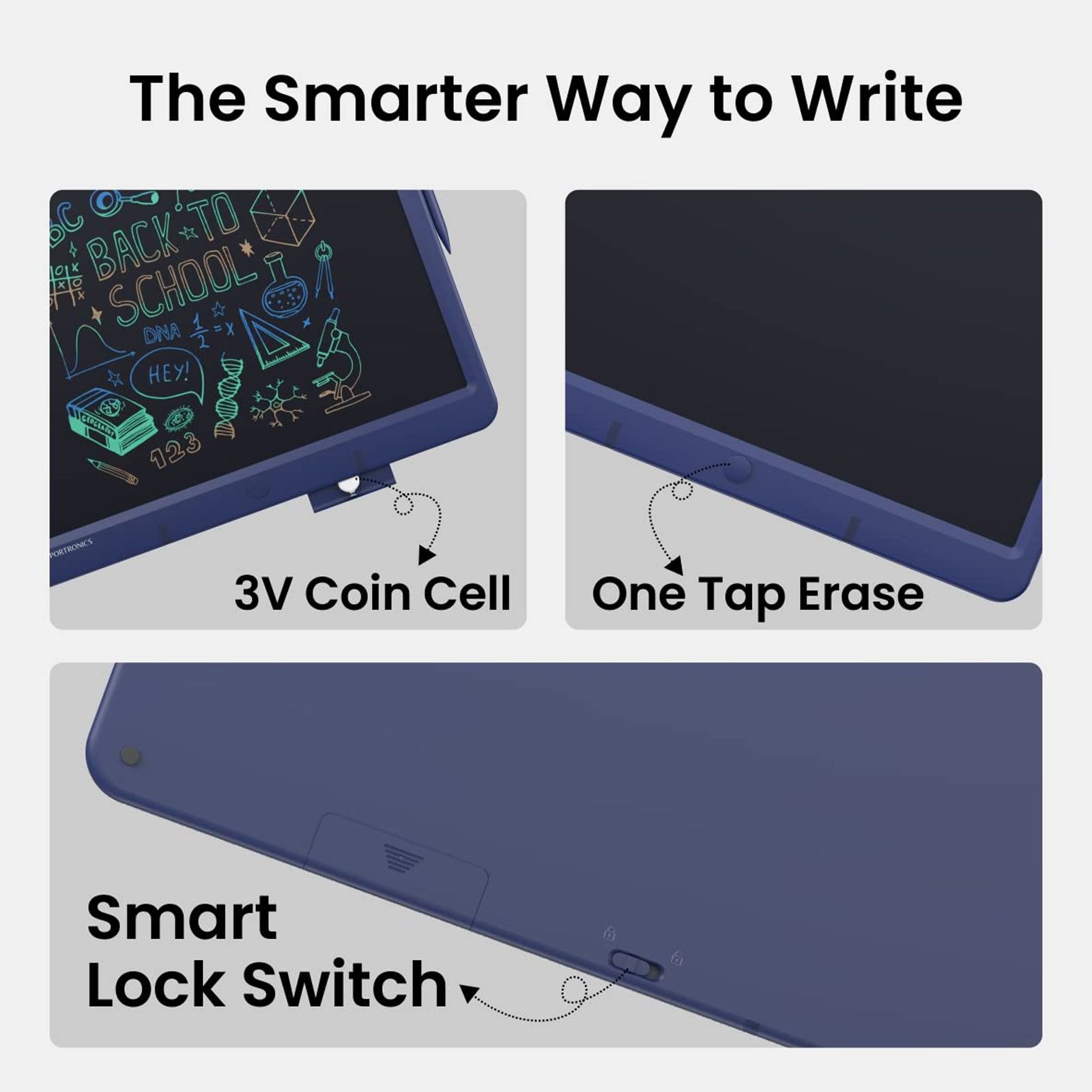 PORTRONICS Ruffpad 15M Smart Pad with 3D Pen (15 Inches, Blue)_10