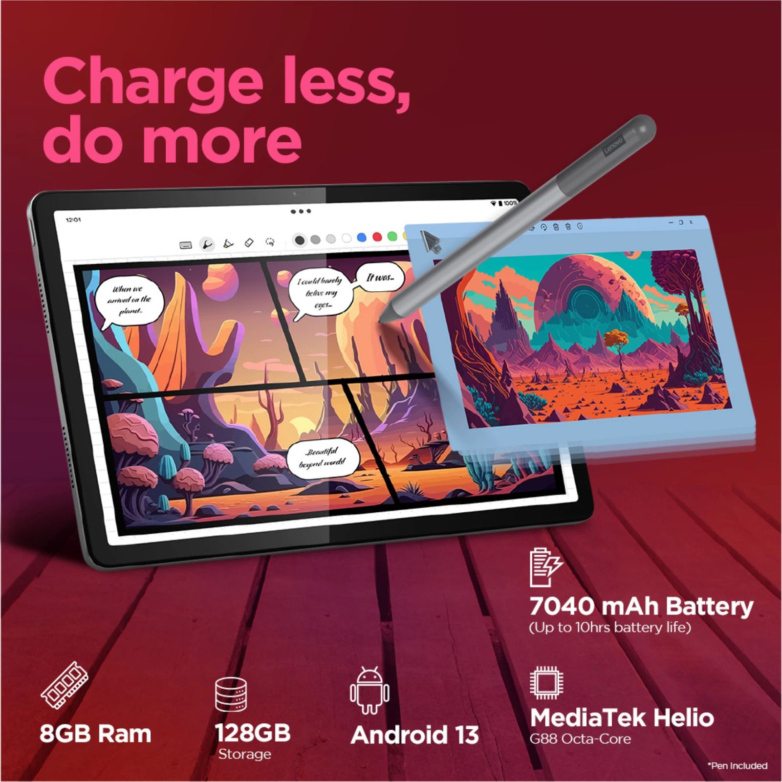 Lenovo Tab M11 Wi-Fi+4G Android Tablet with Stylus (11 Inch, 8GB RAM, 128GB ROM, Seafoam Green) Lenovo Tab M11 Wi-Fi+4G Android Tablet with Stylus (11 Inch, 8GB RAM, 128GB ROM, Seafoam Green)_5