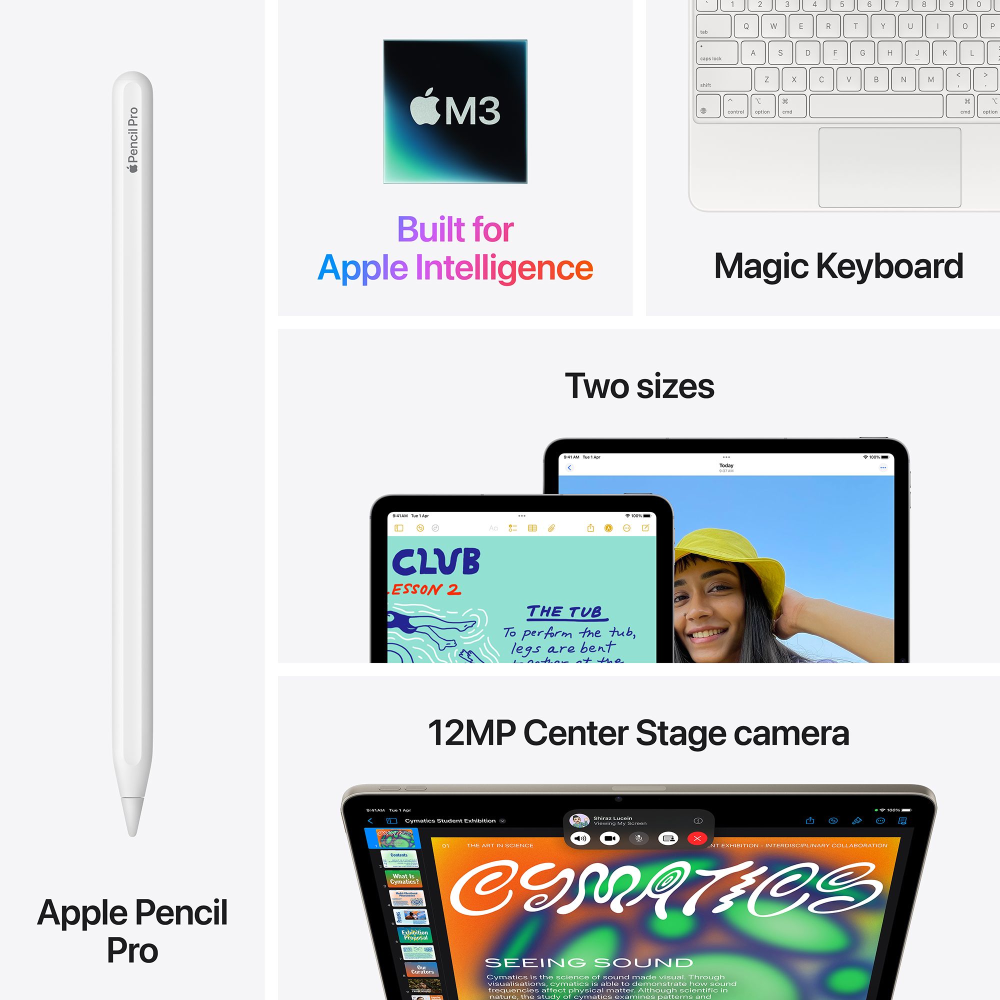 Apple iPad Air Wi-Fi (13 Inch, 256GB, Starlight)_9