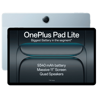 OnePlus Pad Lite Wi-Fi Android Tablet (11 Inch, 6GB RAM, 128GB ROM, Aero Blue)